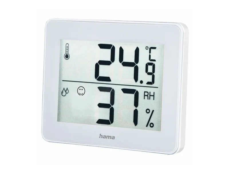 Hama Thermo-Hygrometer TH-130 Kunststoff Weiss Hama Thermo-Hygrometer TH-130 Kunststoff Weiss