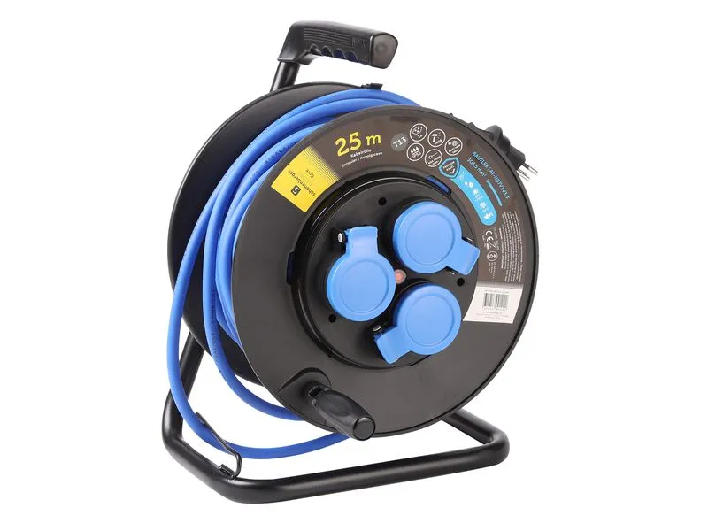 Schönenberger Kabelrolle Kunststoff T13 IP55 25m Bauflex 3 x T13 Schönenberger Kabelrolle Kunststoff T13 IP55 25m Bauflex 3 x T13
