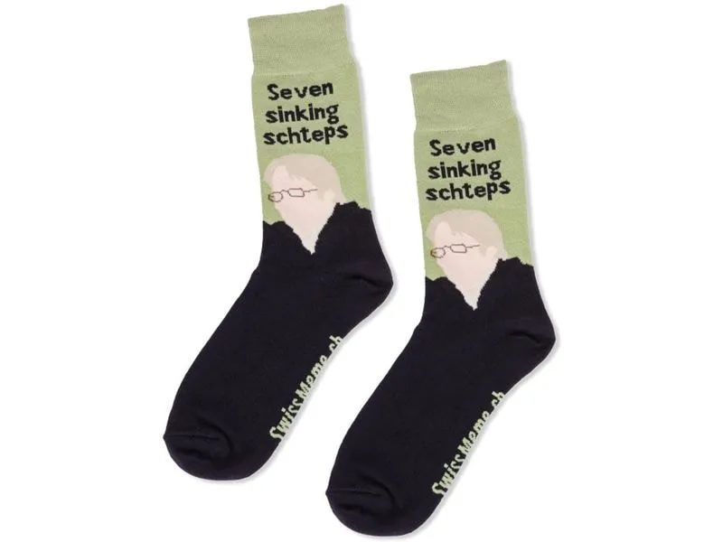 Swissmeme Socken Seven sinking schteps, Grösse 37-42 Swissmeme Socken Seven sinking schteps, Grösse 37-42