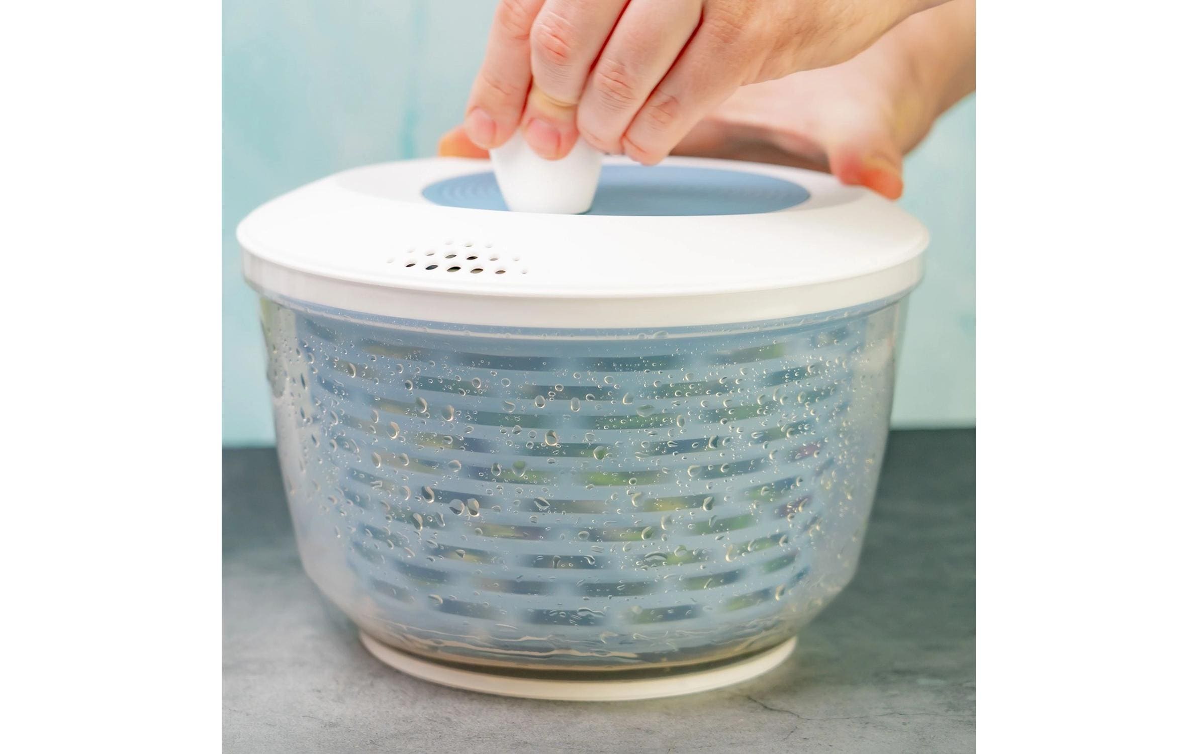 Westmark Salatschleuder Spinderella 23.5 cm, Blau