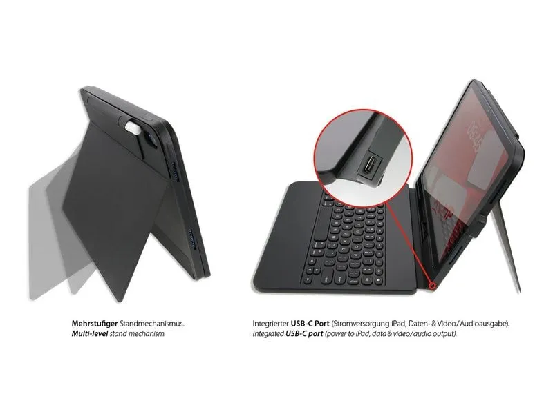 LMP Tastatur DefenderCase USB-C iPad 11/10.9 CH 10-Pack