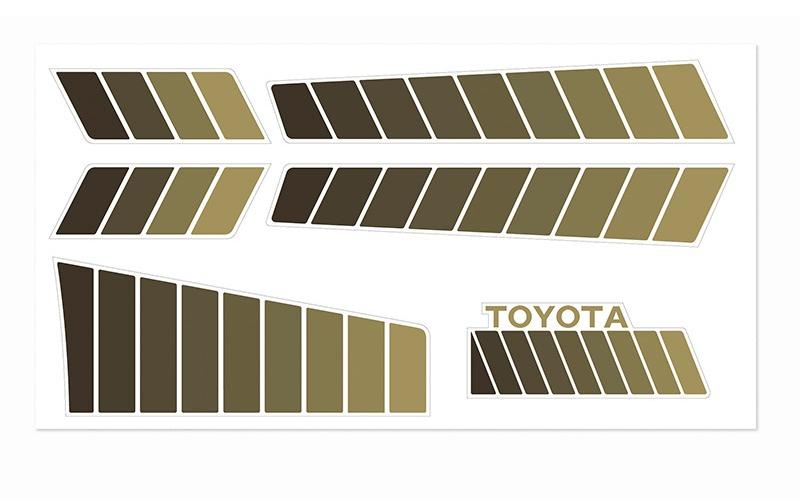 RC4WD Aufkleber für Toyota 84–85 - Braun