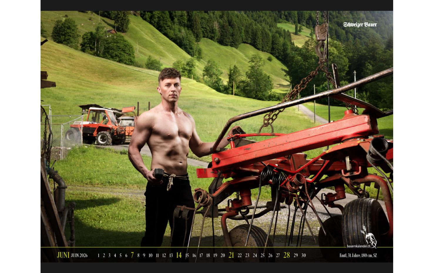 Calendaria Schweizer Bauernkalender Boys 2026