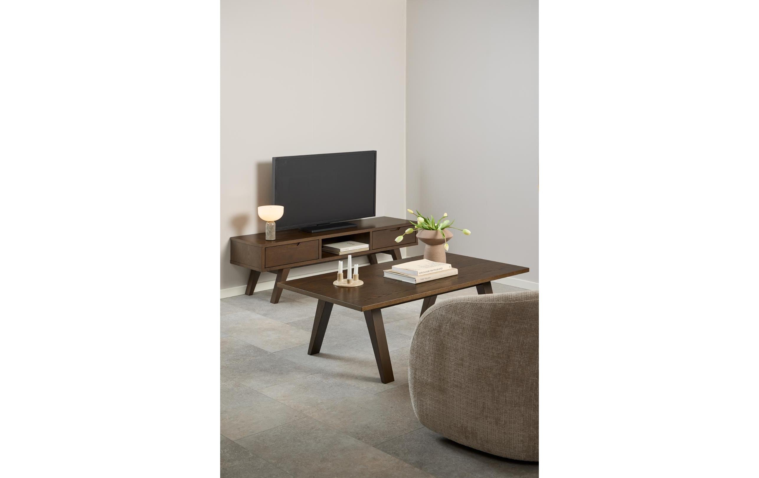 AC Design TV-Möbel A-Line Eiche 150 cm Dunkelbraun