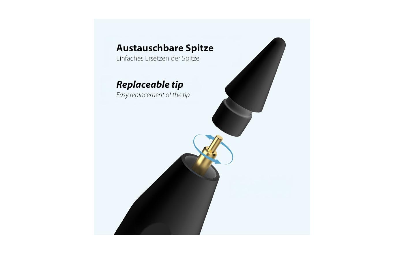 LMP Eingabestiftspitze DigiPen Schwarz 3 Stück