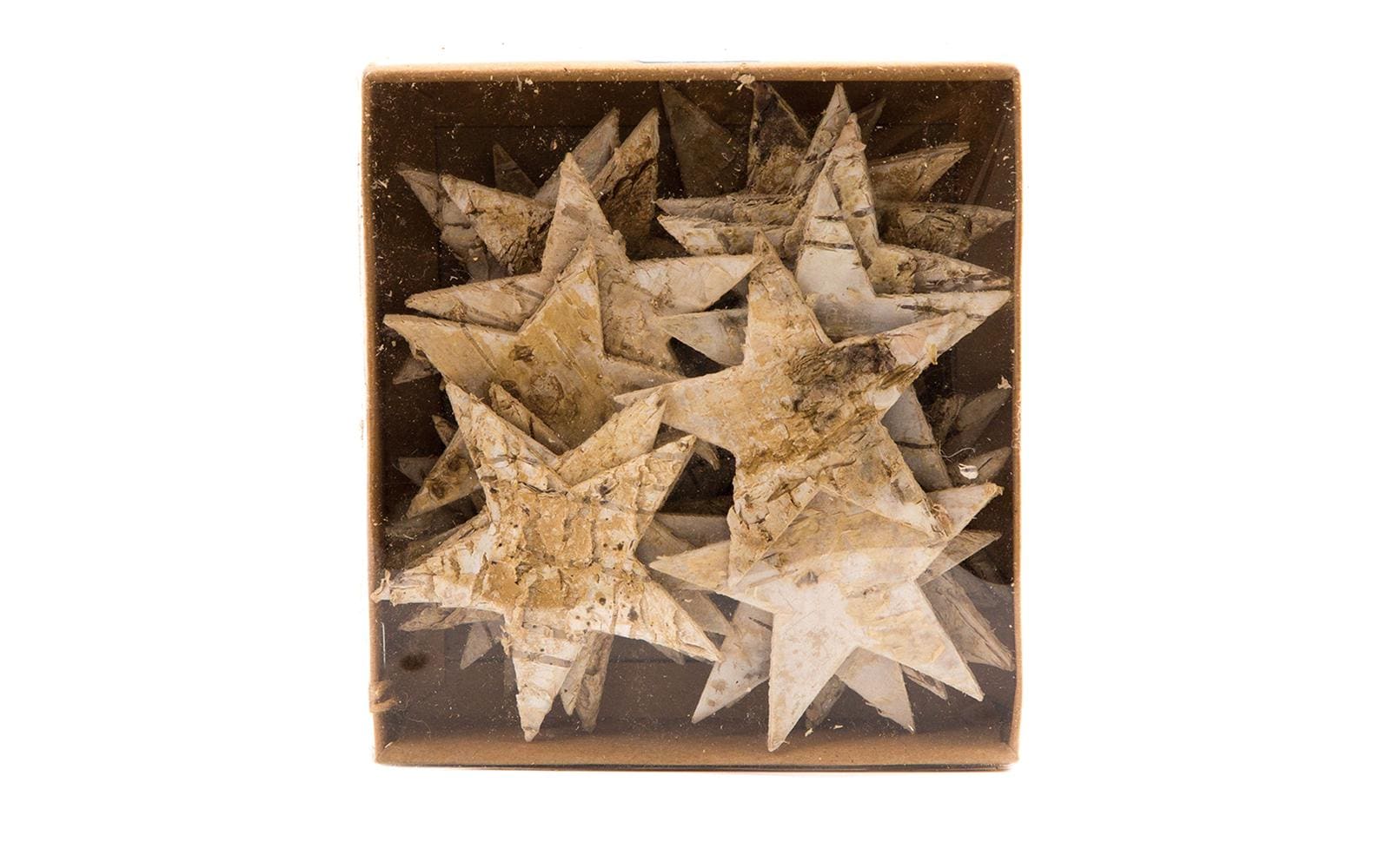 CHALET Streudeko Birkensterne 48 Stück, Nature