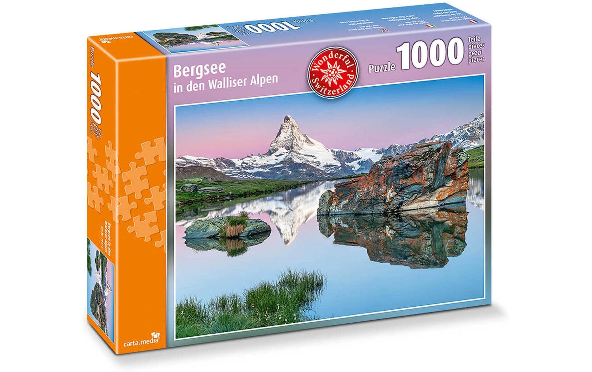 Carta.Media Puzzle Bergsee in den Walliseralpen