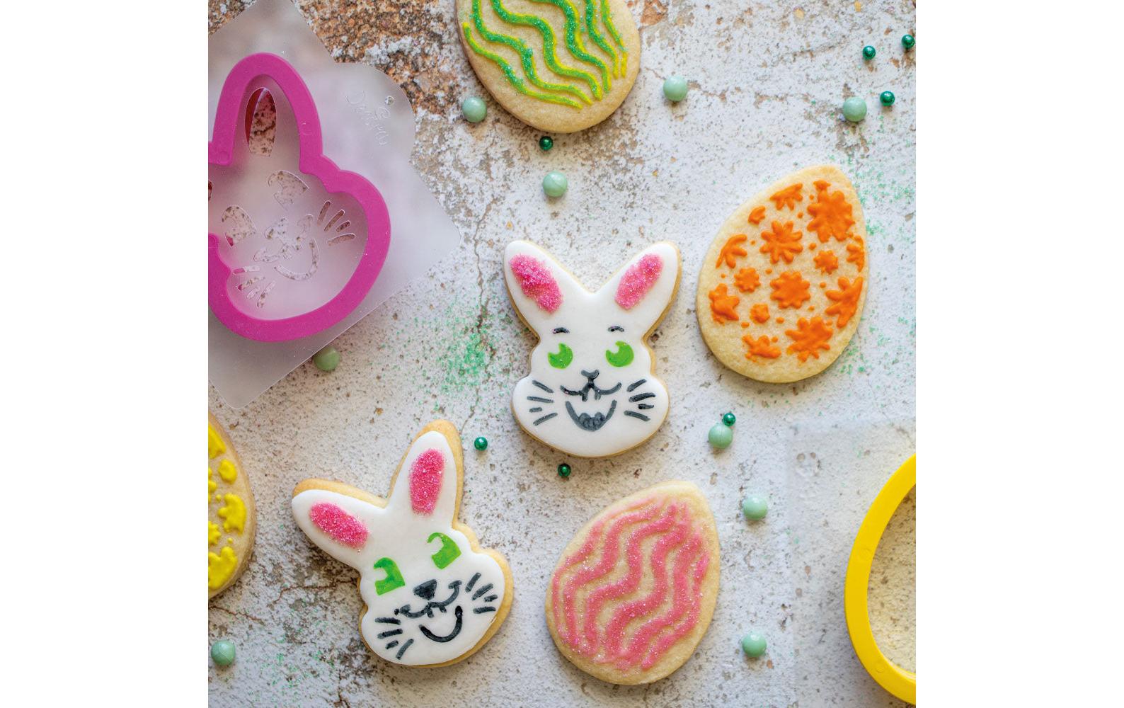 Decora Schablone Hase und Ei Set 4-teilig