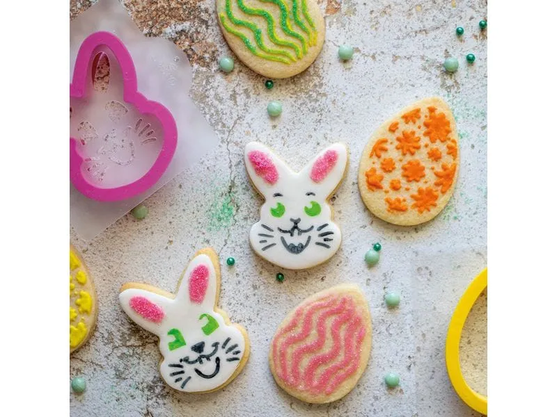 Decora Schablone Hase und Ei Set 4-teilig