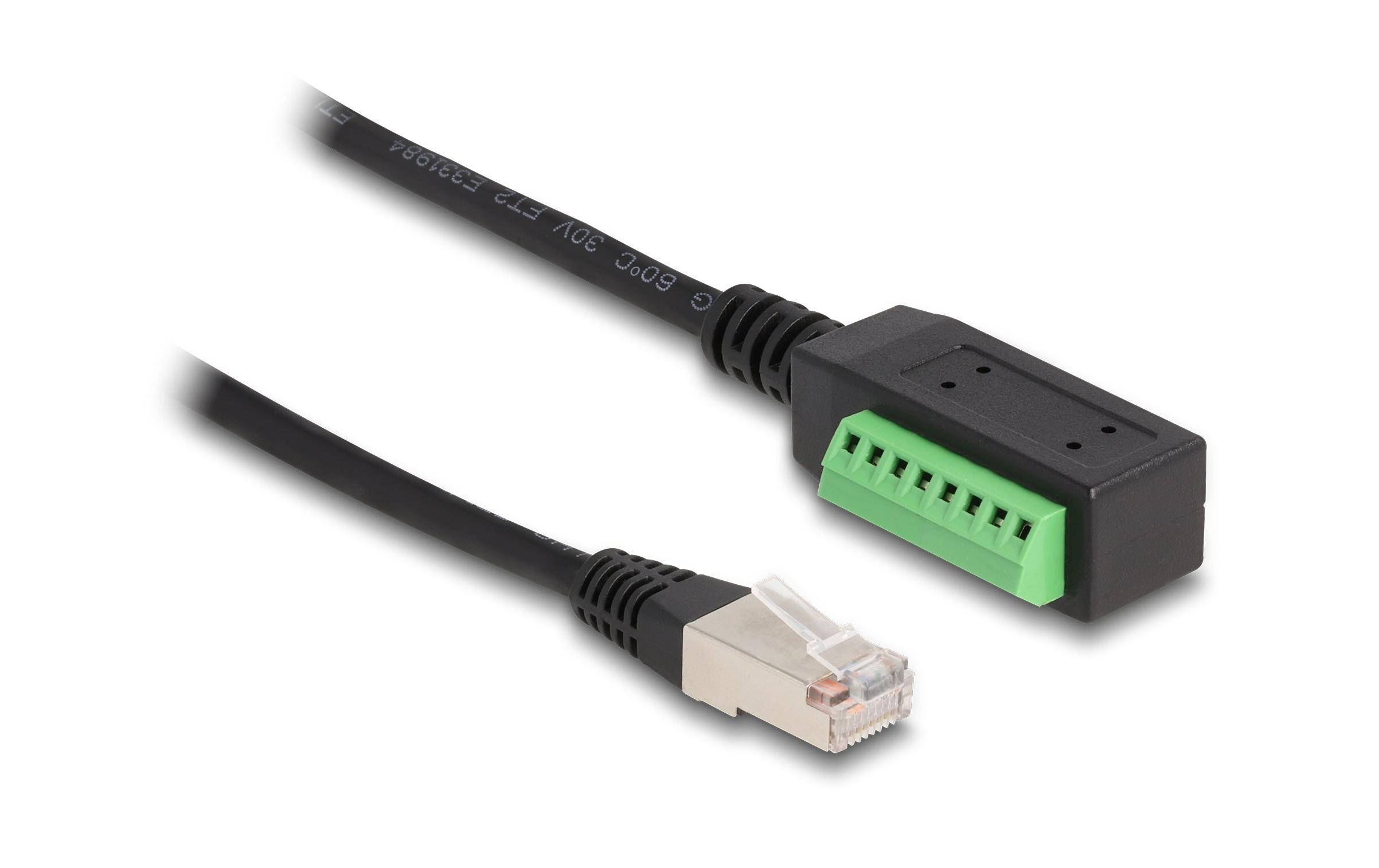 Delock Terminalblock - RJ45 Kabel 1 Stück Delock Terminalblock - RJ45 Kabel 1 Stück