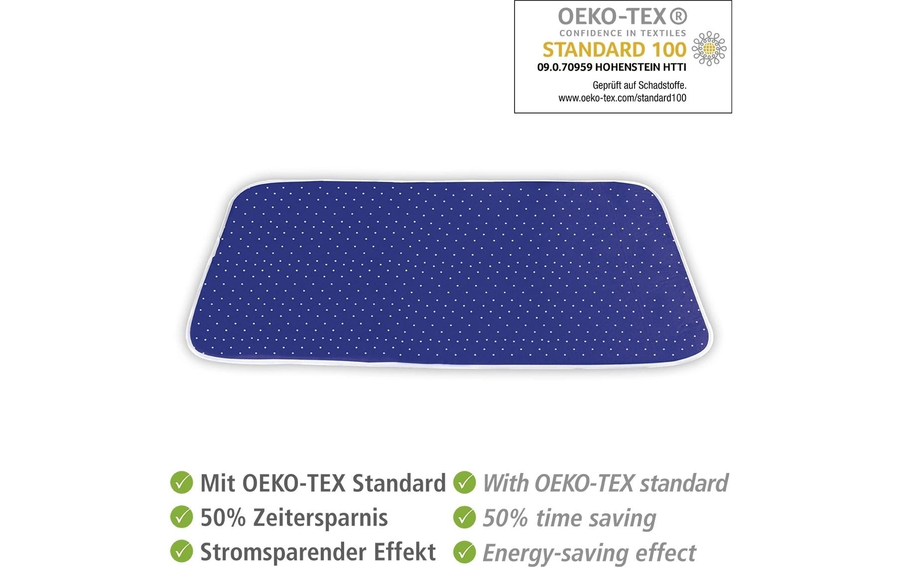 Wenko Bügeldecke Air Comfort 100 x 65 cm, Blau