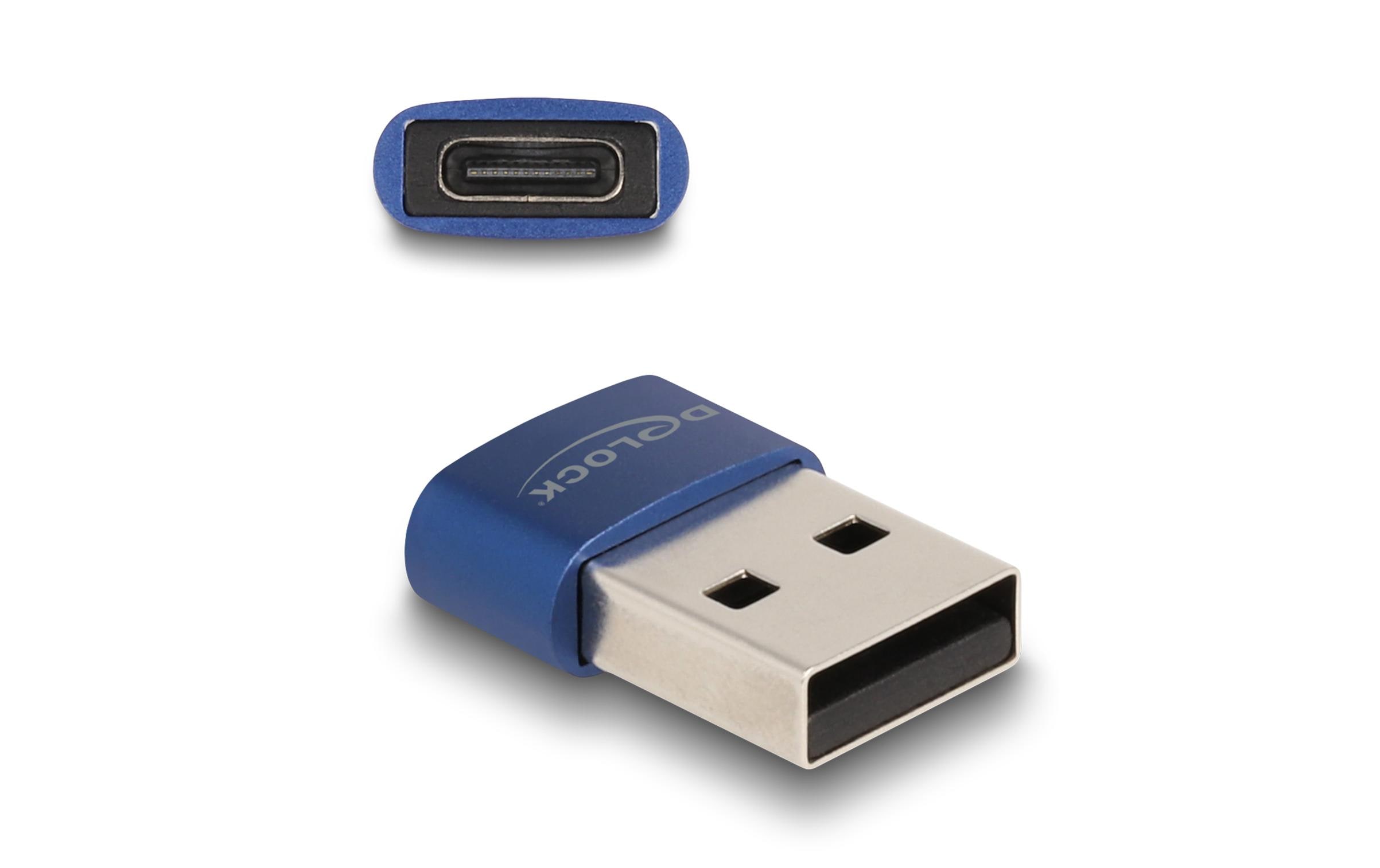 Delock USB 2.0 Adapter USB-A Stecker - USB-C Buchse Delock USB 2.0 Adapter USB-A Stecker - USB-C Buchse