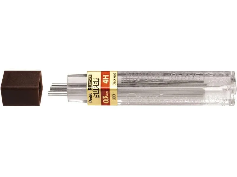 pentel Schreibmine Hi-Polymer Super 0.3 mm, 4H pentel Schreibmine Hi-Polymer Super 0.3 mm, 4H