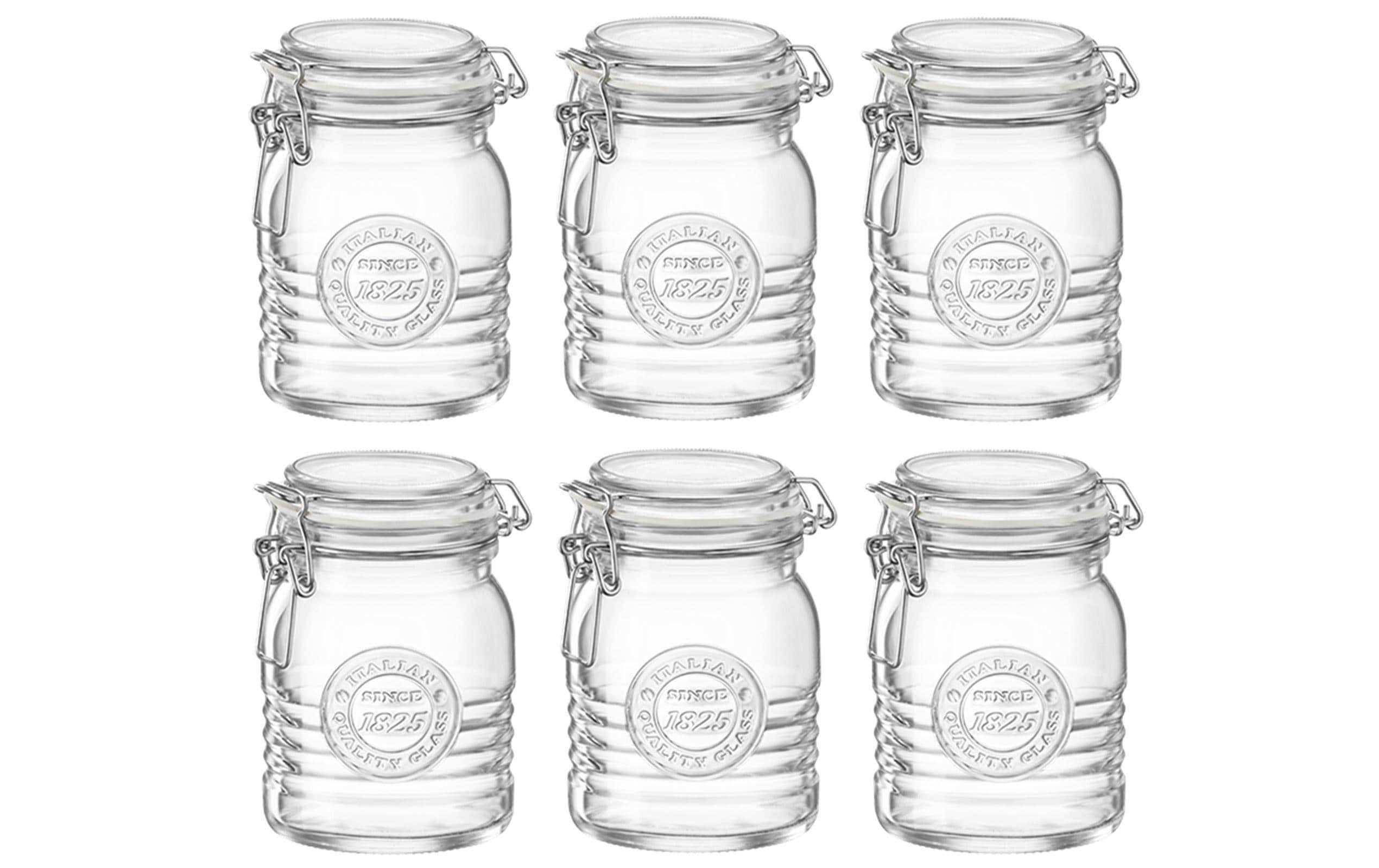 Bormioli Rocco Einmachglas Officina 1825 750 ml, 6 Stück 