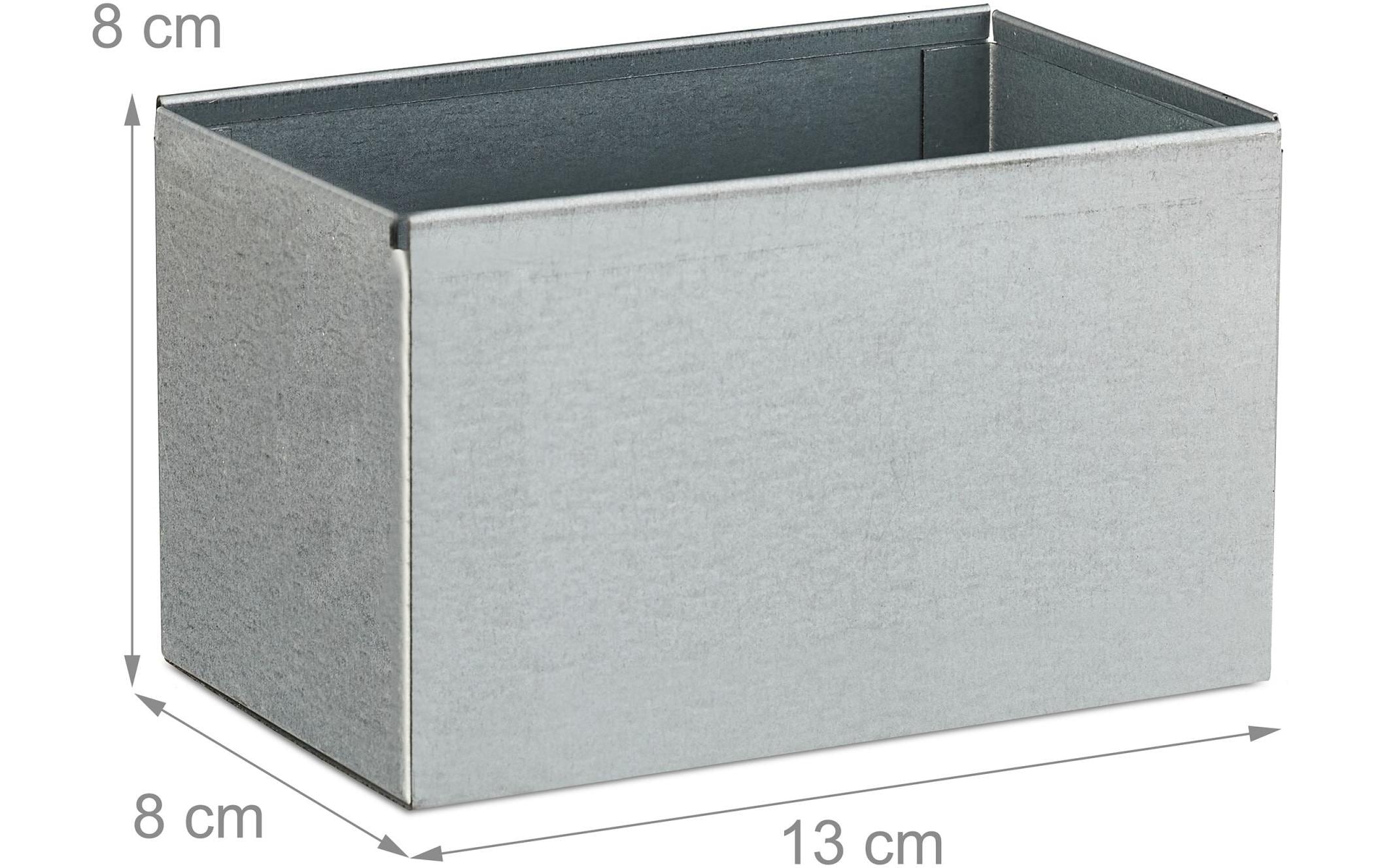 relaxdays Wandascher für aussen Schwarz/Silber