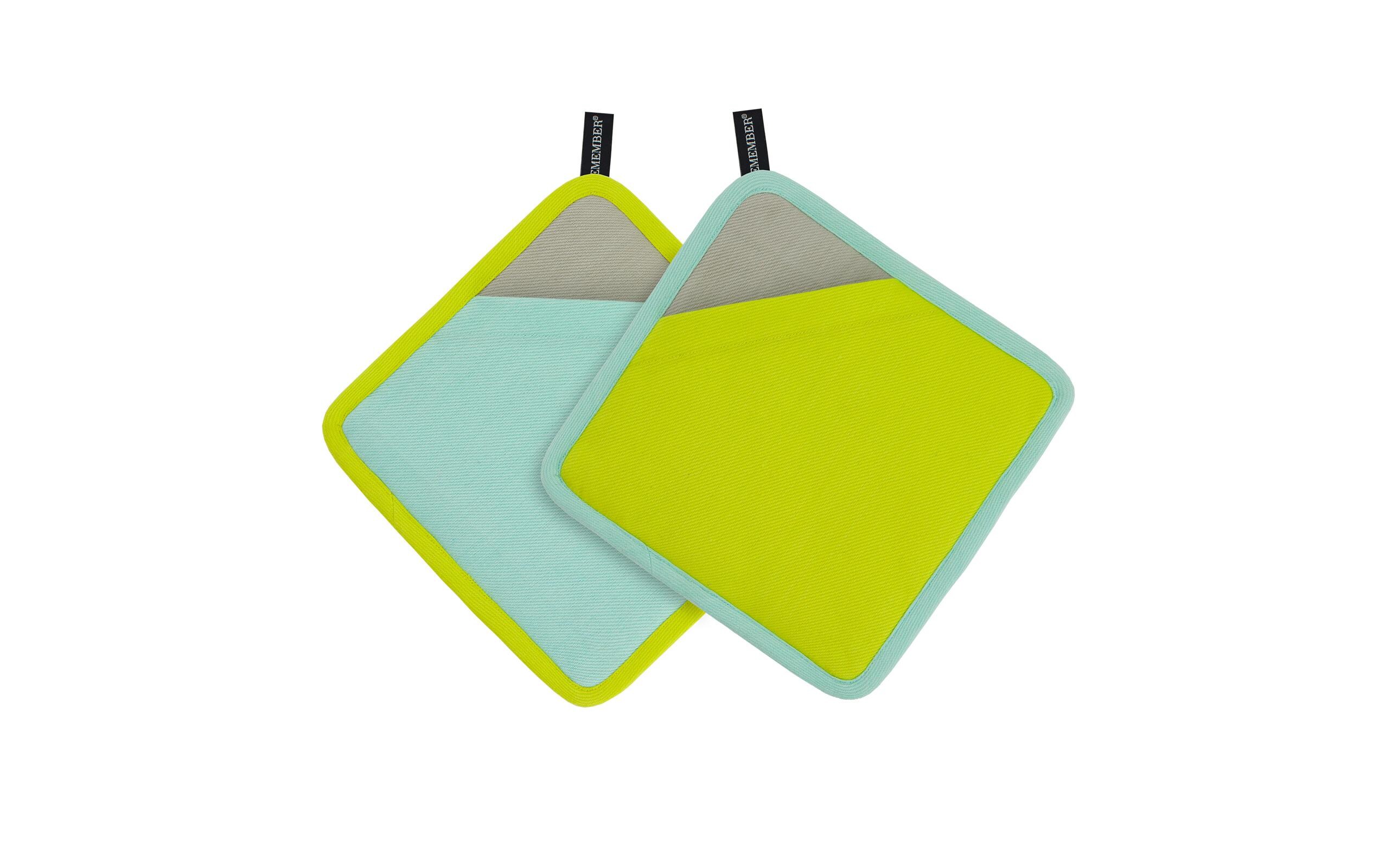 Remember Topflappen Lemon Grau/Lime Green Metallic/Mint