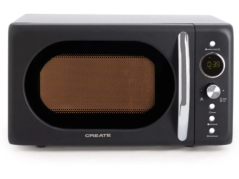 Create Mikrowelle Retro Schwarz