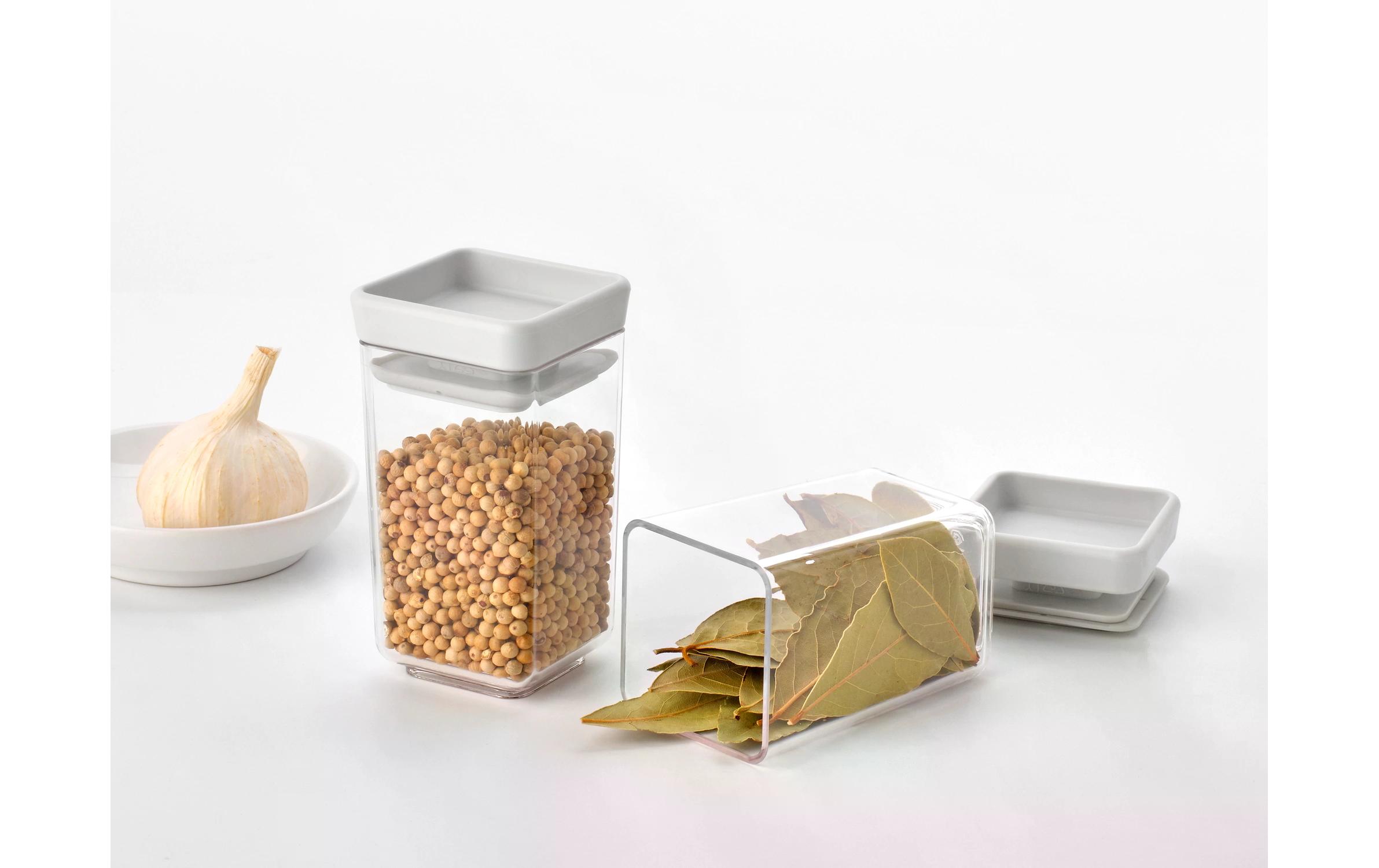 Brabantia Vorratsdose Tasty+ 0.3 l, Hellgrau/Transparent