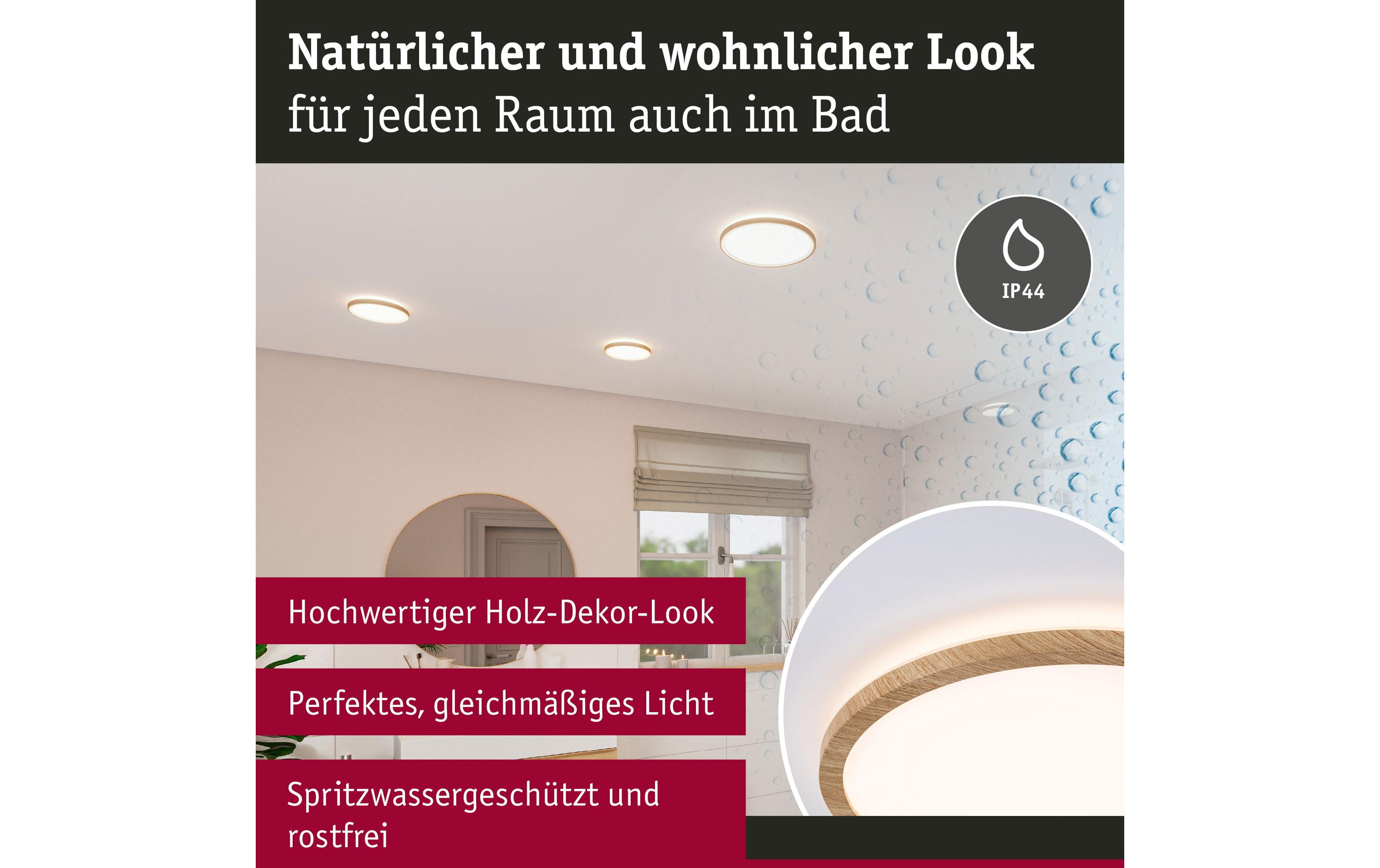 Paulmann Deckenleuchte LED Panel Atria Shine Backlight