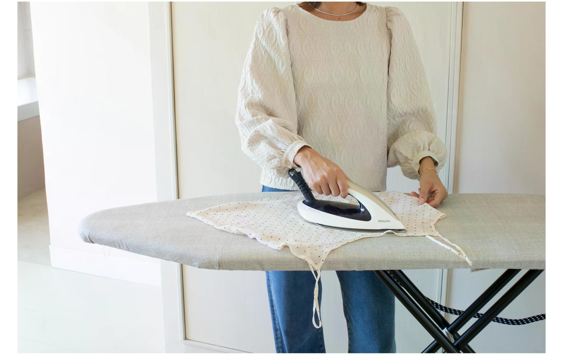 Brabantia Bügeltisch mit Dampfbügeleisenablage Denim Grey 124 x 45 cm