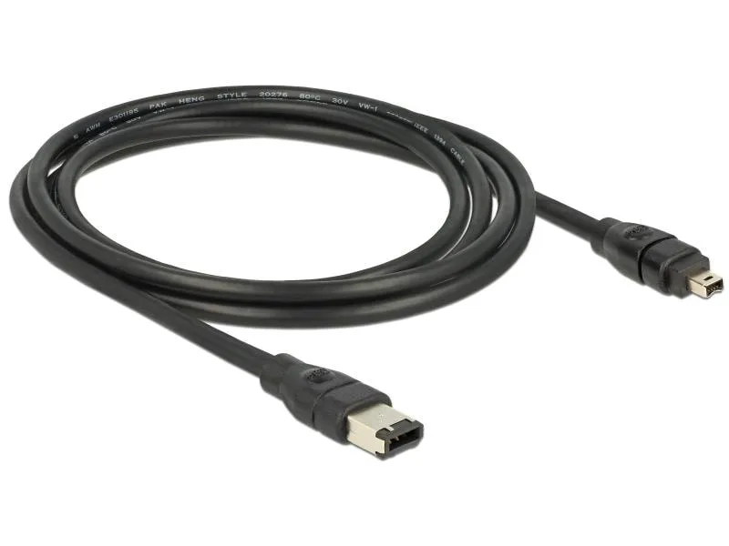 Delock FireWire-Kabel 400Mbps 6Pin-4Pin 1 m Delock FireWire-Kabel 400Mbps 6Pin-4Pin 1 m