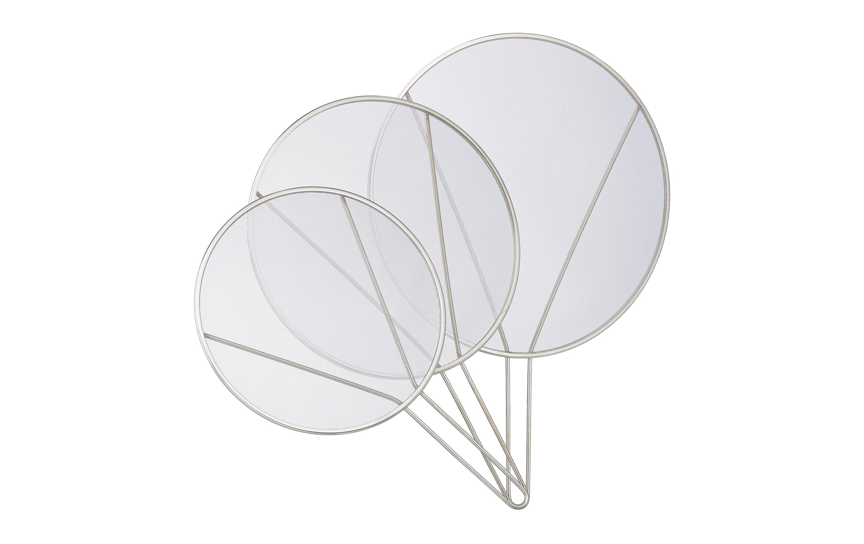 relaxdays Spritzschutzdeckel für Pfannen 3er Set, Edelstahl