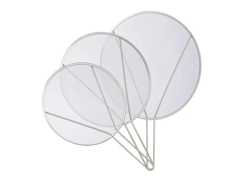 relaxdays Spritzschutzdeckel für Pfannen 3er Set, Edelstahl relaxdays Spritzschutzdeckel für Pfannen 3er Set, Edelstahl