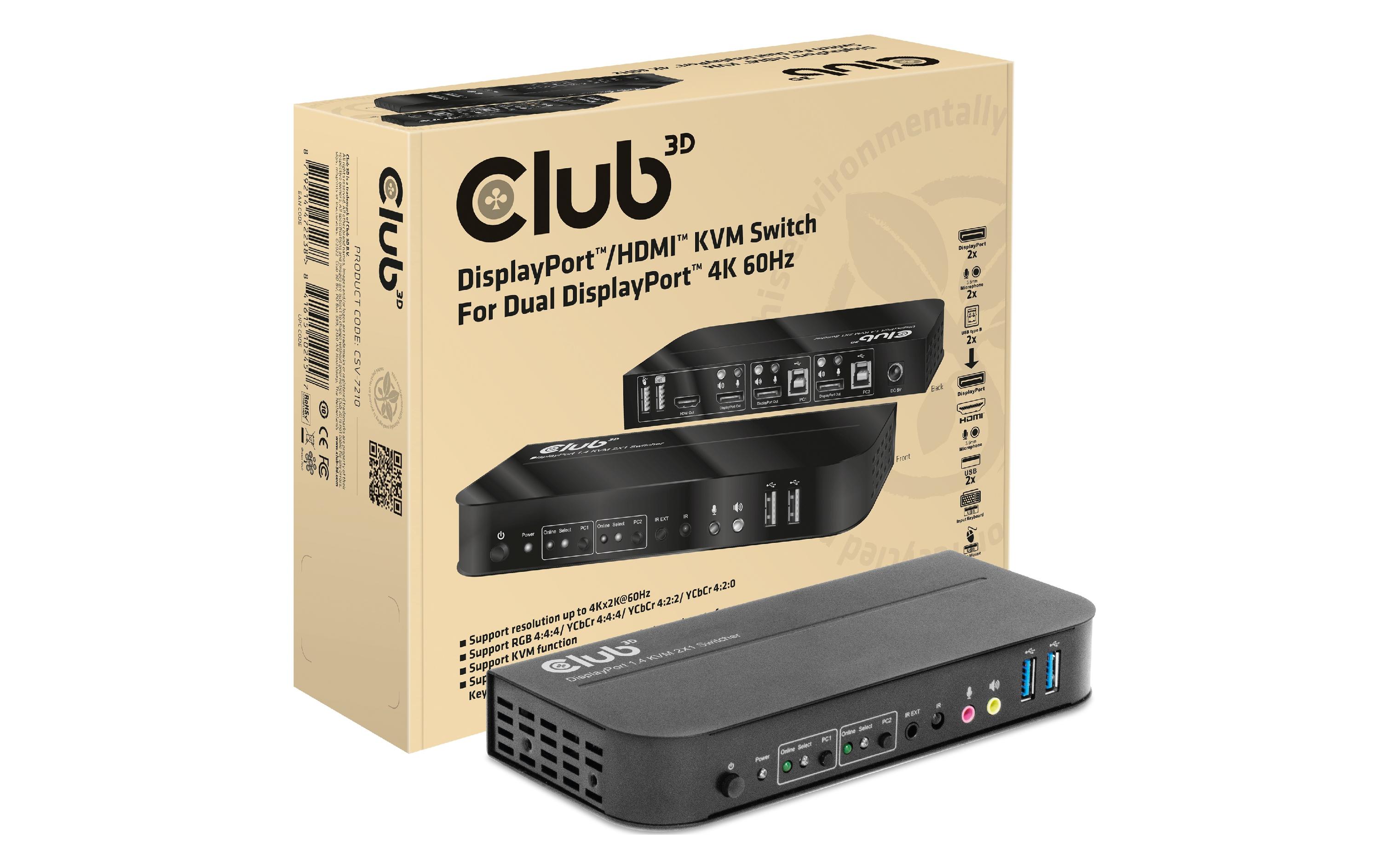 Club 3D KVM Switch CSV-7210 Club 3D KVM Switch CSV-7210