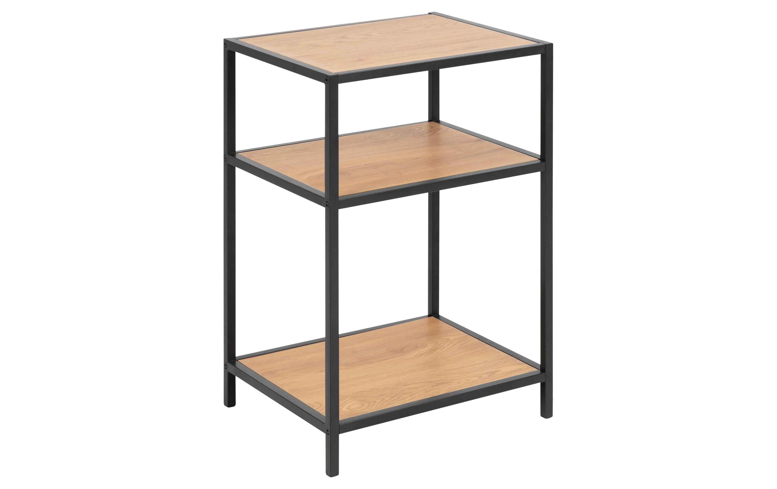 AC Design Nachttisch Seaford 42 x 35 x 63 cm, Nature/Schwarz AC Design Nachttisch Seaford 42 x 35 x 63 cm, Nature/Schwarz