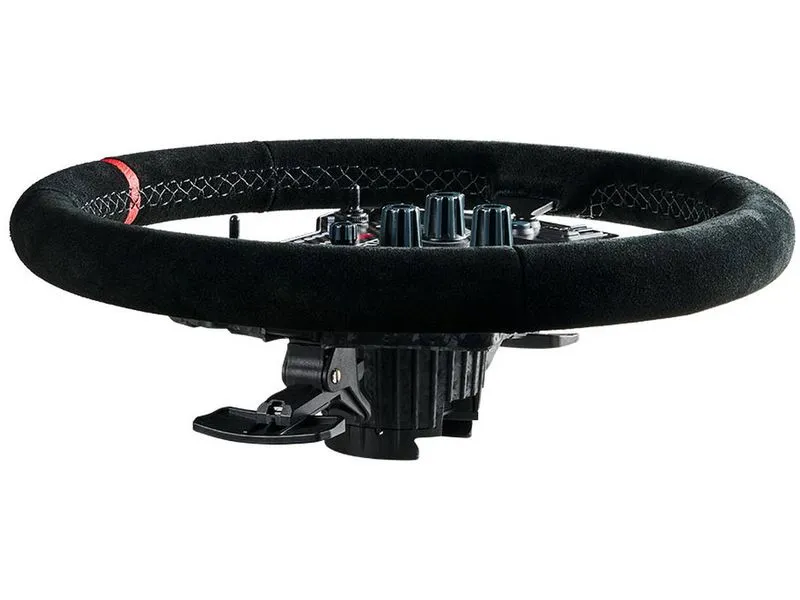 Asetek Racing GT Rim Curved Wildleder, Schwarz, 340 mm