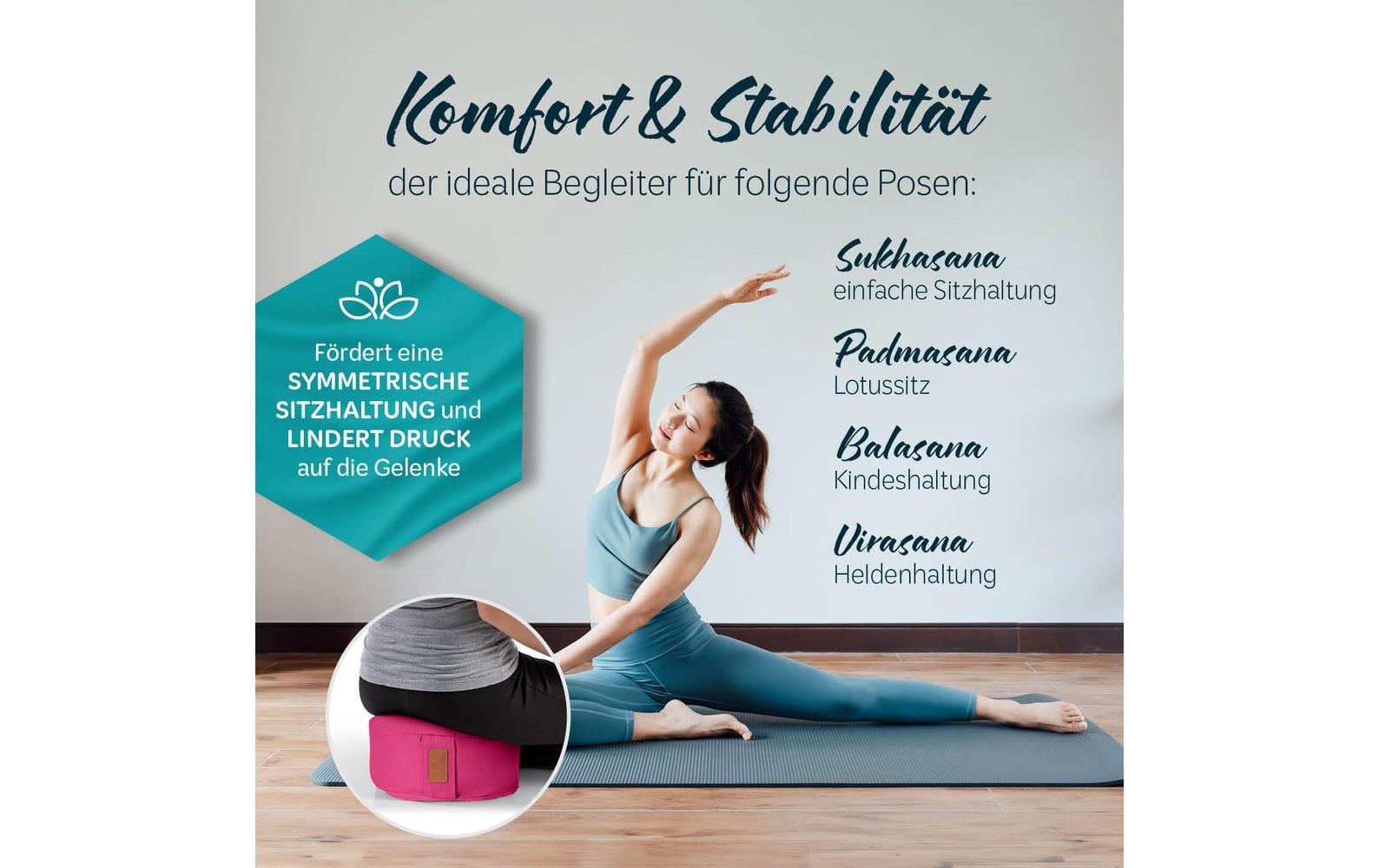 DoYourYoga Yoga-Kissen Vishnu Pink