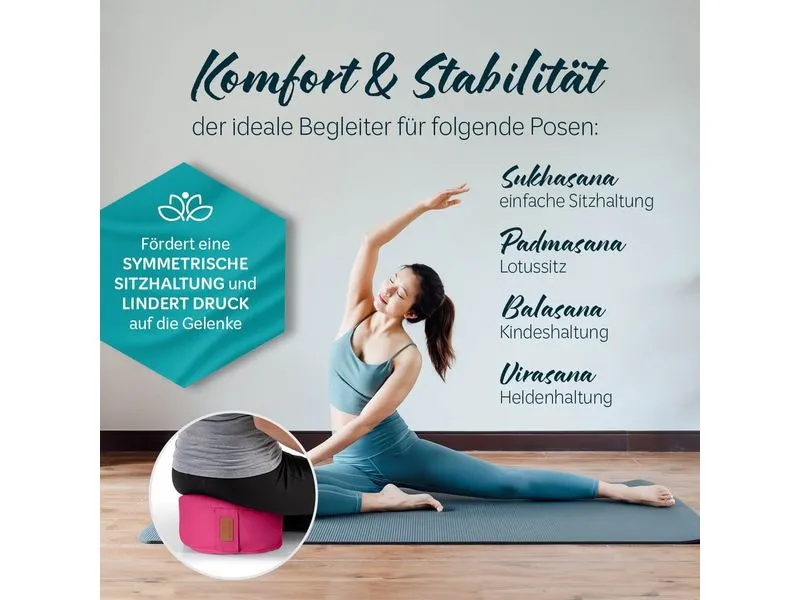 DoYourYoga Yoga-Kissen Vishnu Pink DoYourYoga Yoga-Kissen Vishnu Pink
