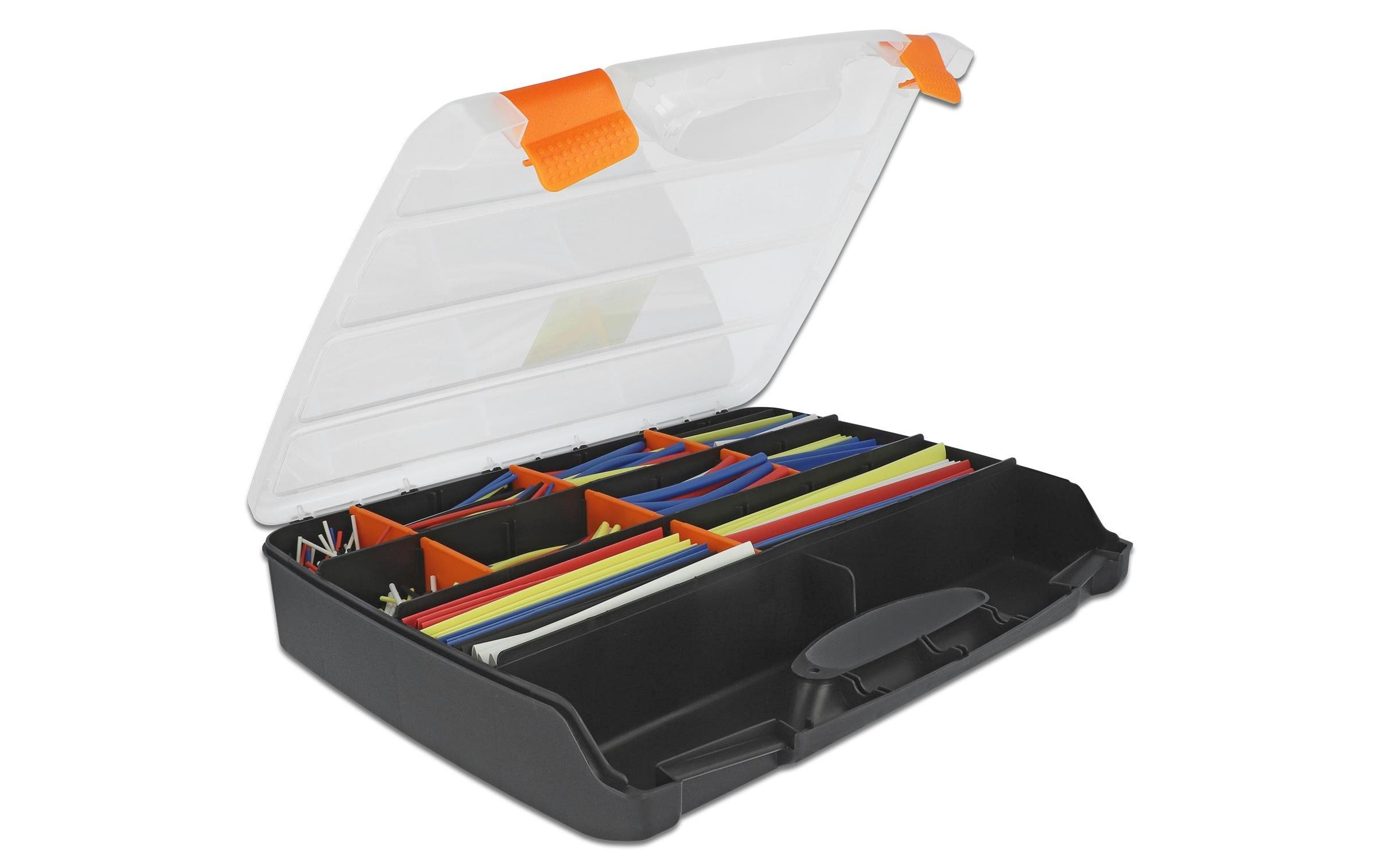 Delock Schrumpfschlauch 590-teilig Sortimentsbox, Mehrfarbig Delock Schrumpfschlauch 590-teilig Sortimentsbox, Mehrfarbig
