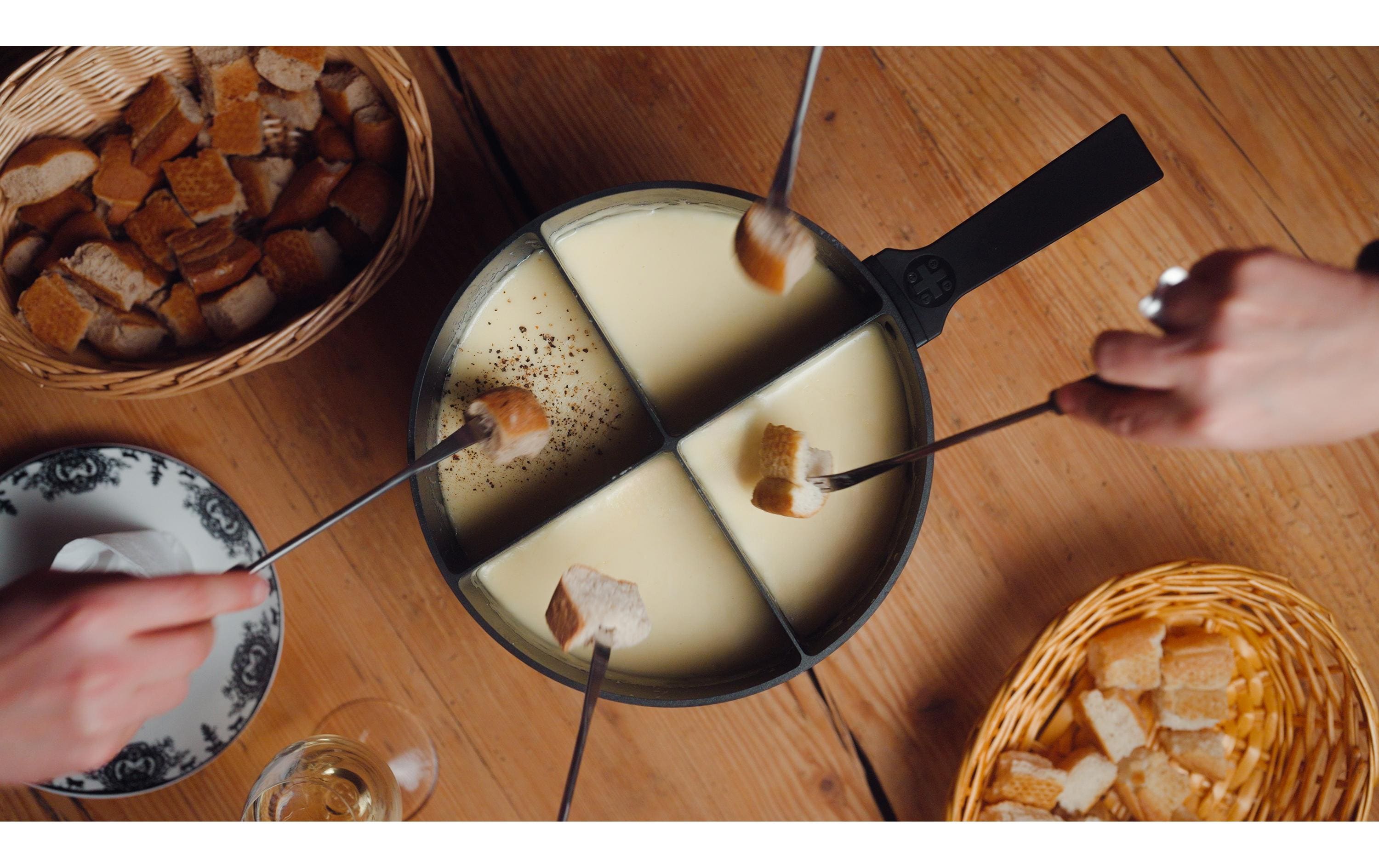 4Fondue Fondue-Caquelon Schwarz