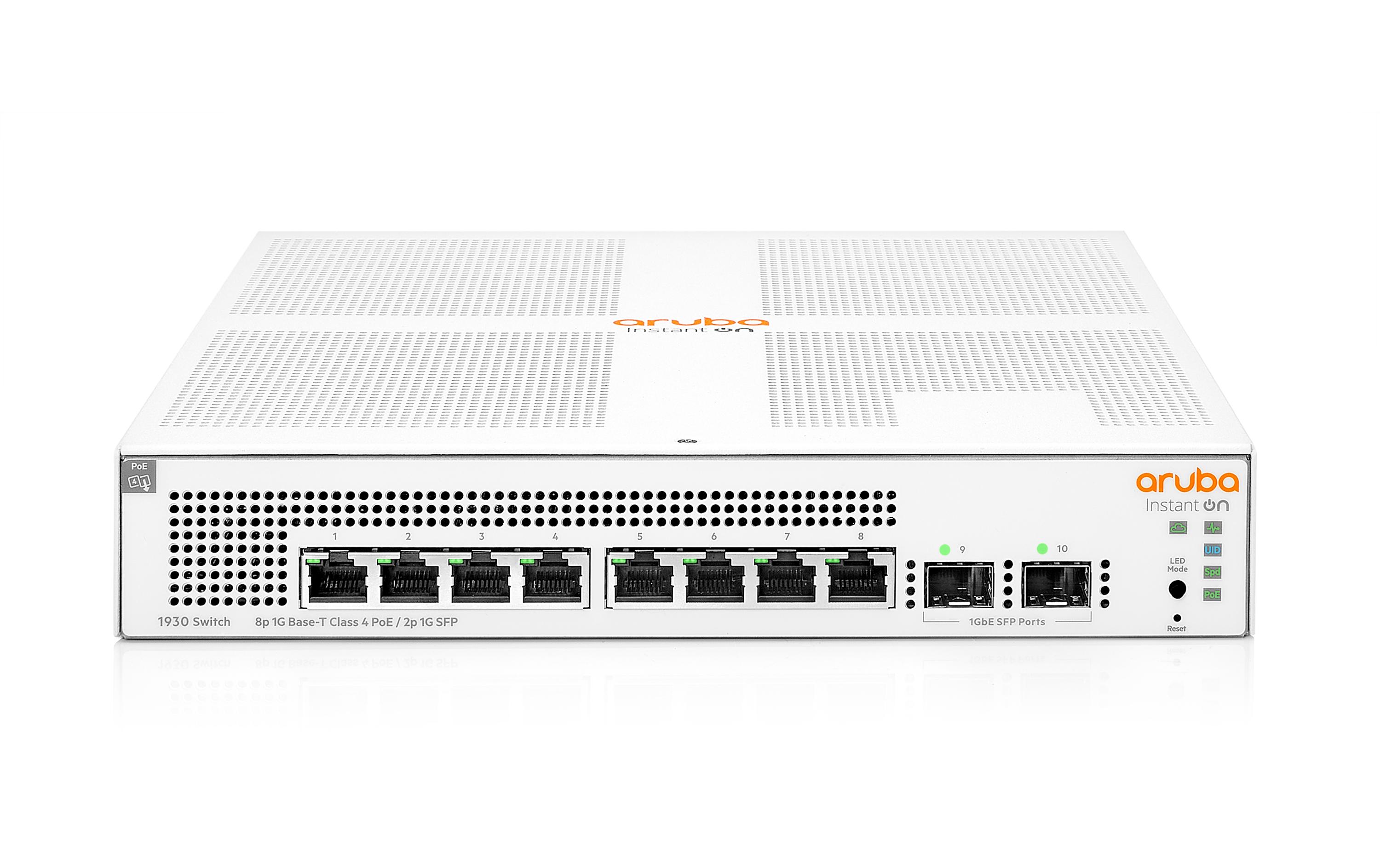 HPE Aruba Networking PoE+ Switch Aruba Instant On 1930-8G PoE+ 124W 8 Port HPE Aruba Networking PoE+ Switch Aruba Instant On 1930-8G PoE+ 124W 8 Port