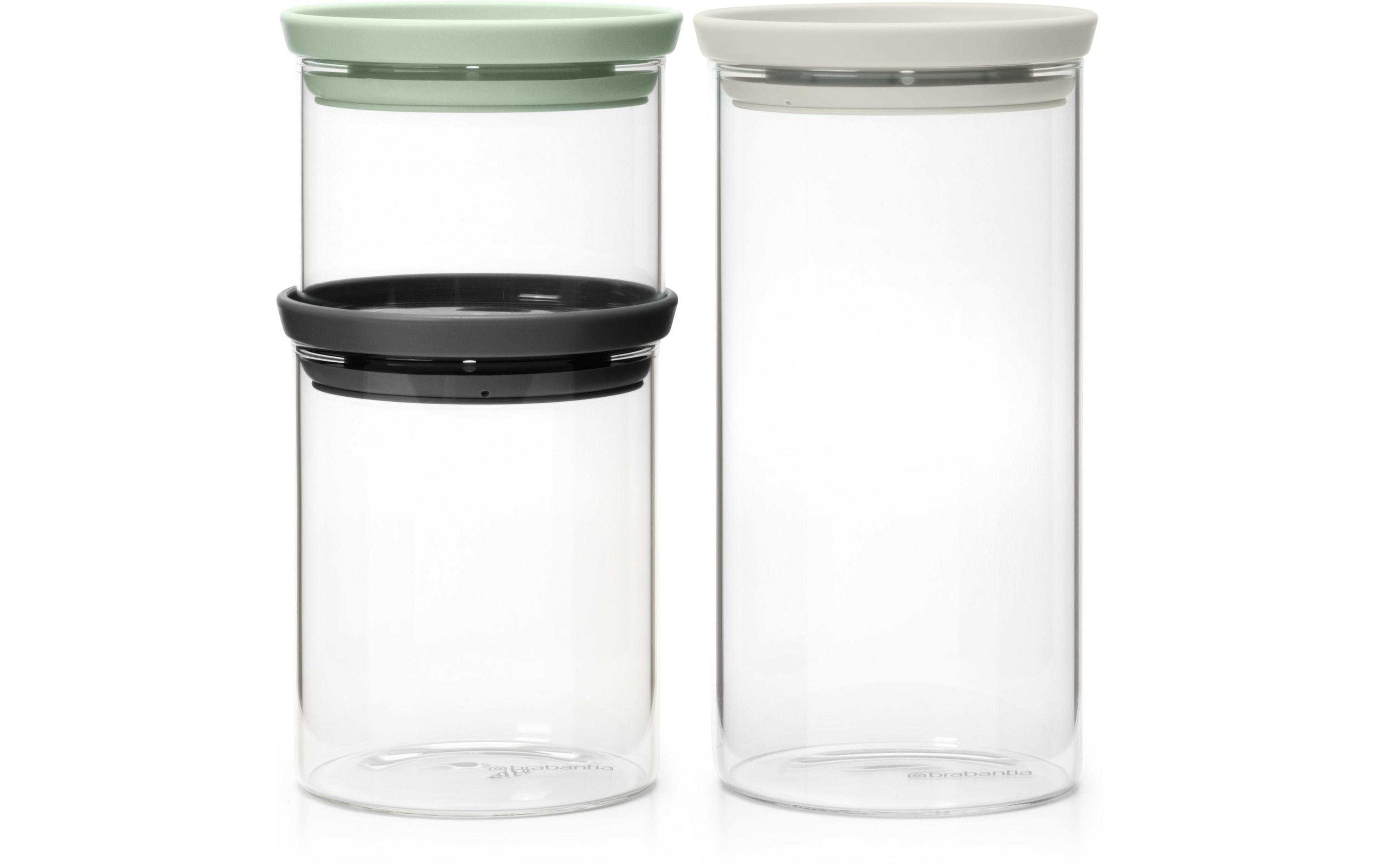 Brabantia Vorratsdose 3er Set 0.3/0.6/1.1 l, Transparent