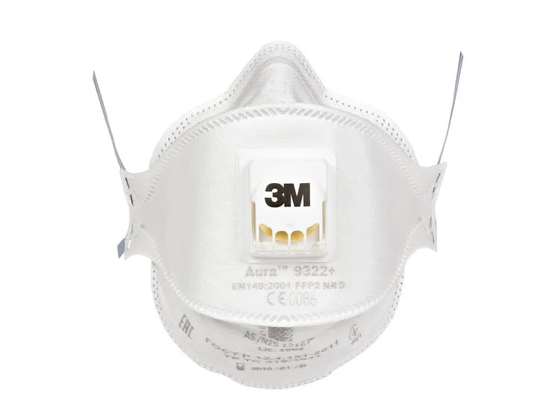 3M Atemschutzmaske Aura 9322+ FFP2, 10 Stück 3M Atemschutzmaske Aura 9322+ FFP2, 10 Stück