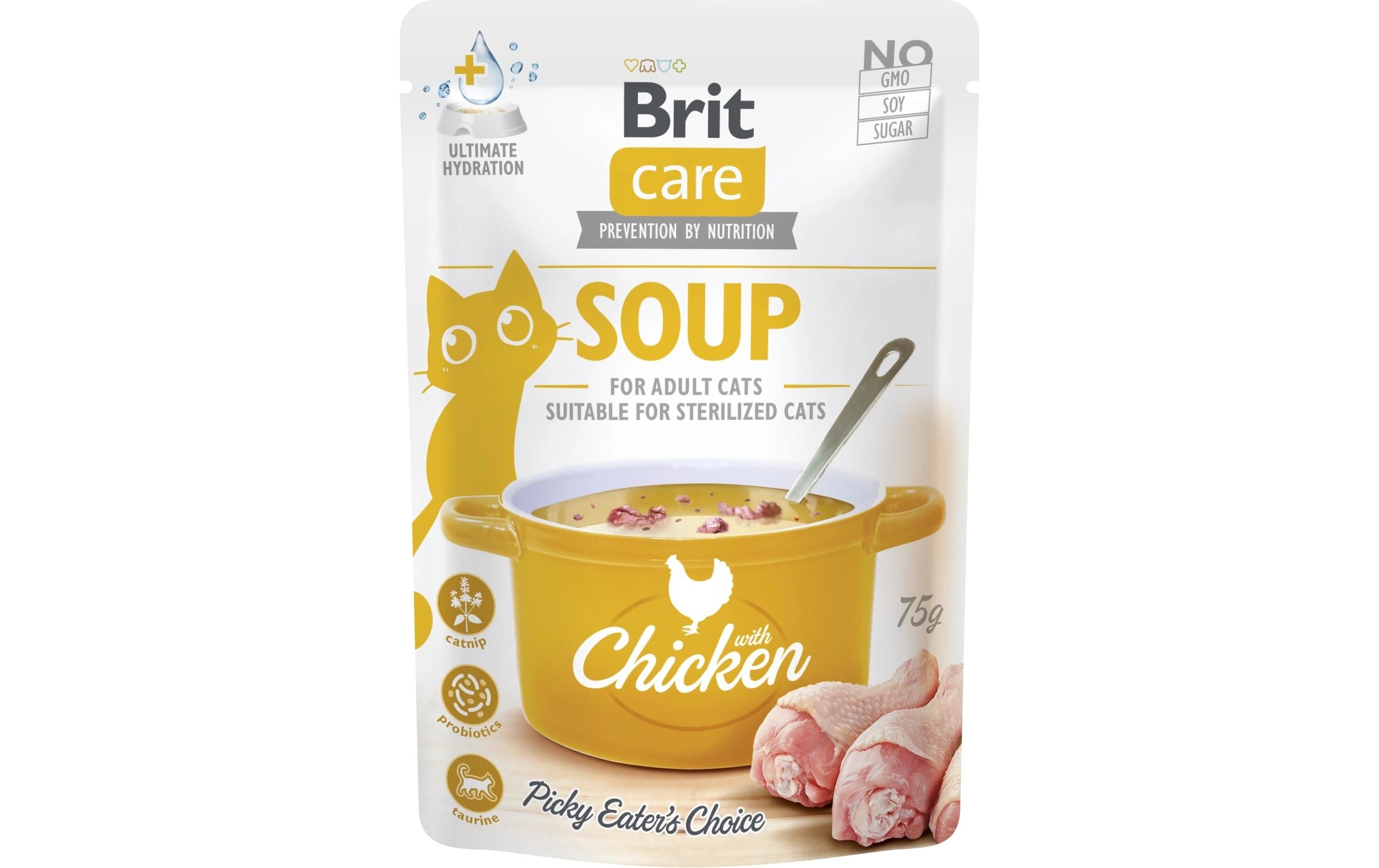 Brit Katzen-Snack Care Cat Soup with Chicken 15 x 75 g