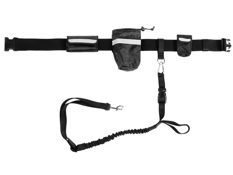 SwissPet Fahrrad- und Joggingleine Set, 60-120 cm, Schwarz SwissPet Fahrrad- und Joggingleine Set, 60-120 cm, Schwarz