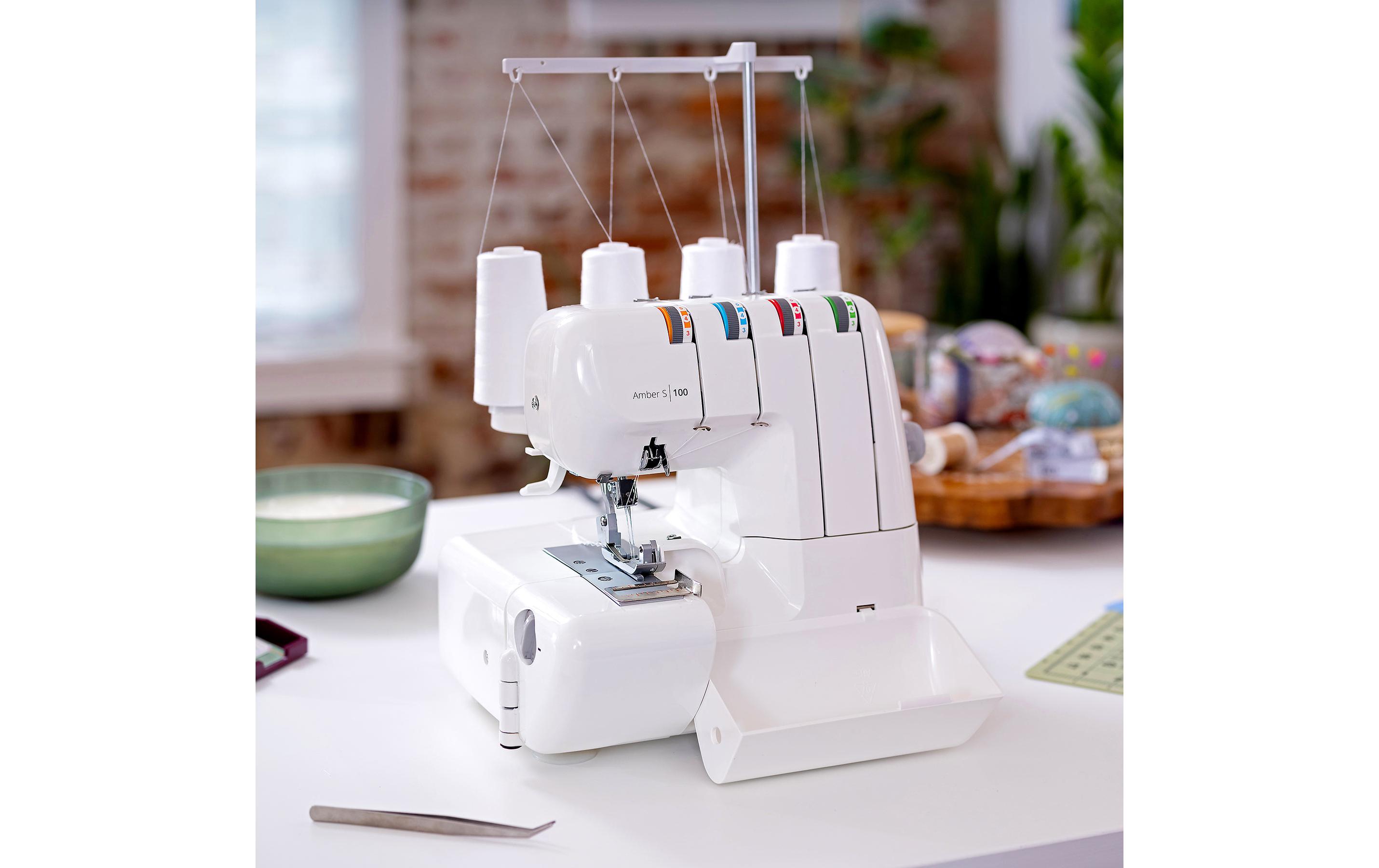 Husqvarna Overlock-Nähmaschine Amber S 100 Weiss