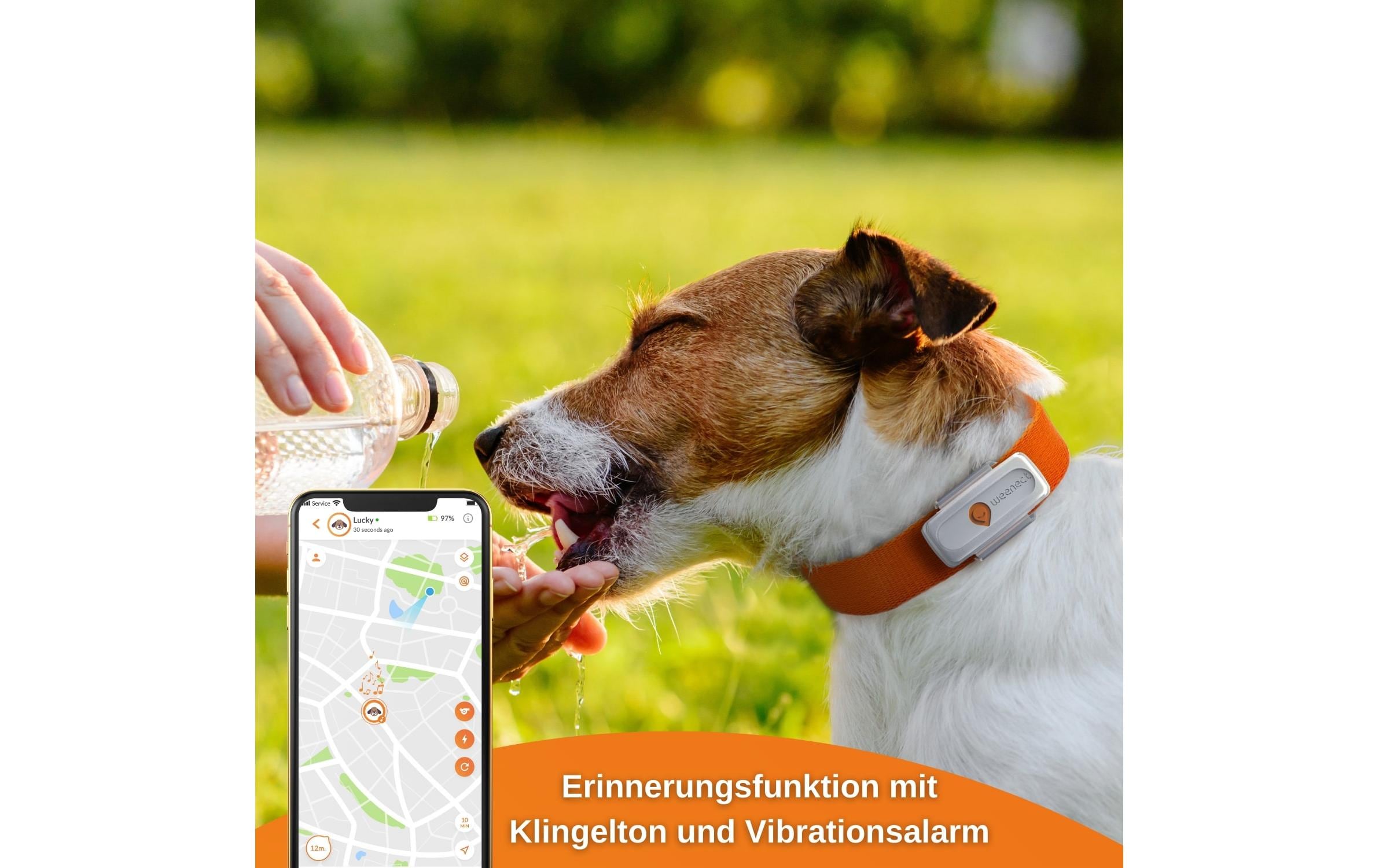 Weenect GPS-Tracker XS für Hunde, Weiss