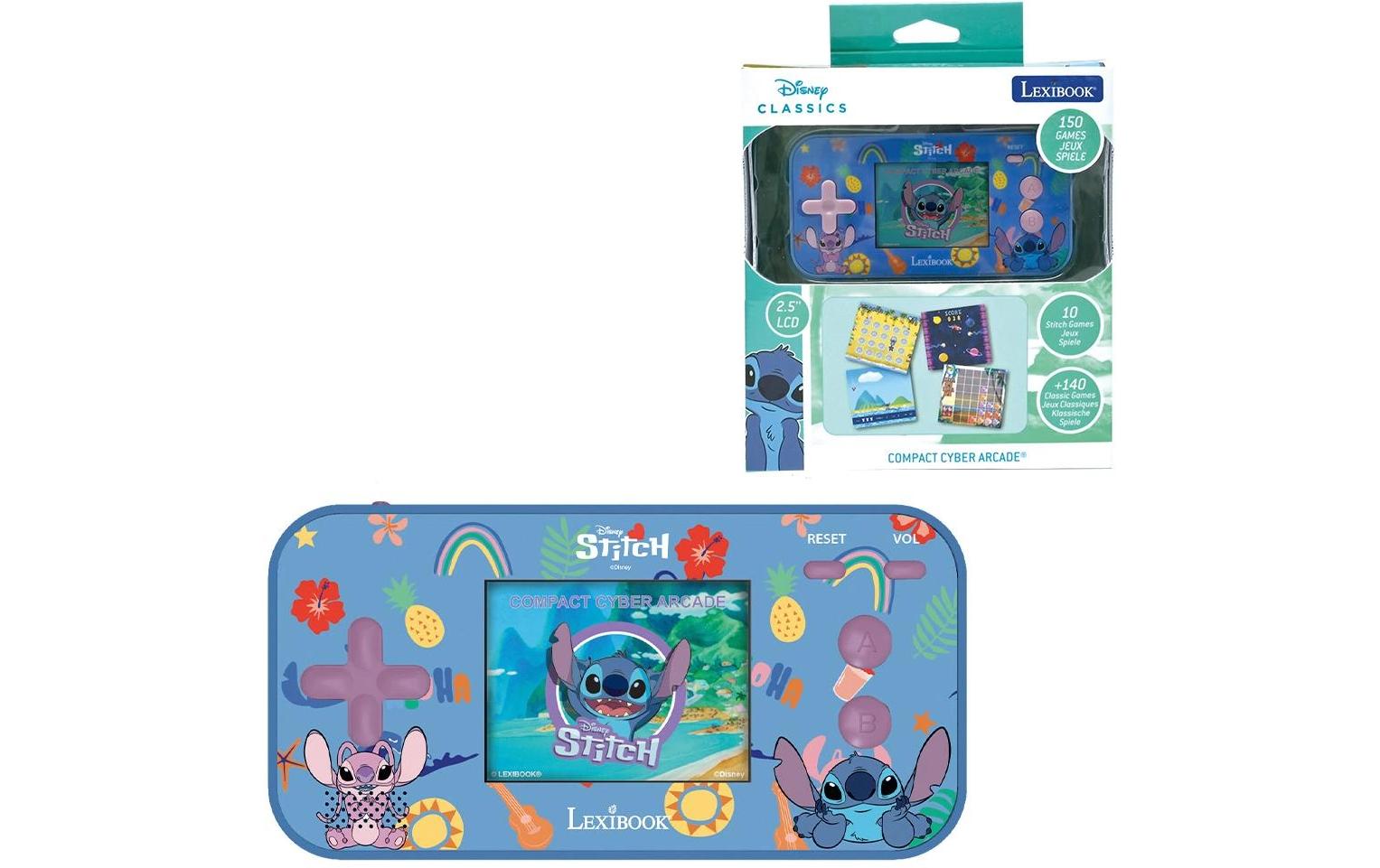 Lexibook Disney Stitch Compact Cyber Arcade Blau