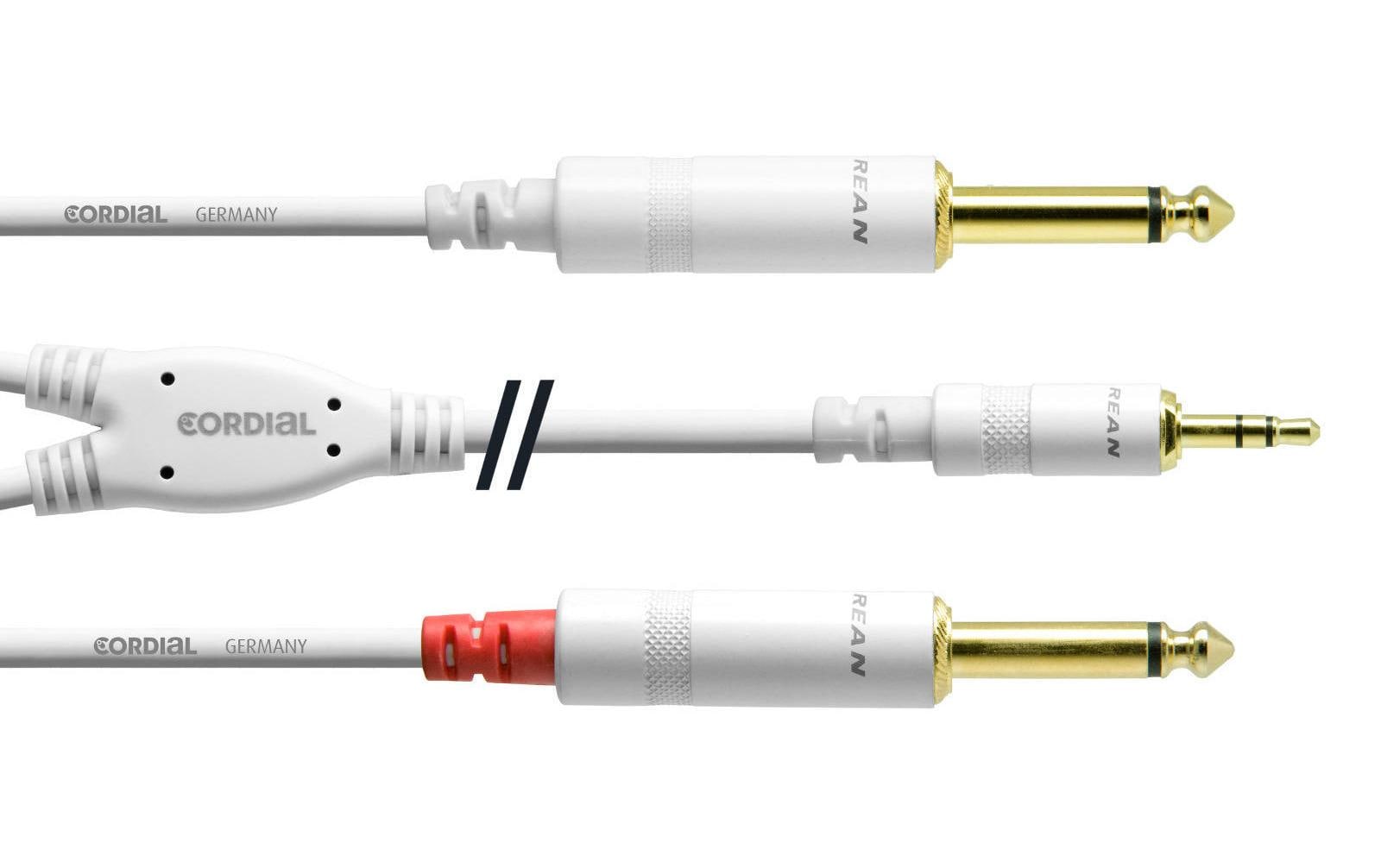 Cordial Audio-Kabel 3.5 mm Klinke - 6.3 mm Klinke 1.5 m