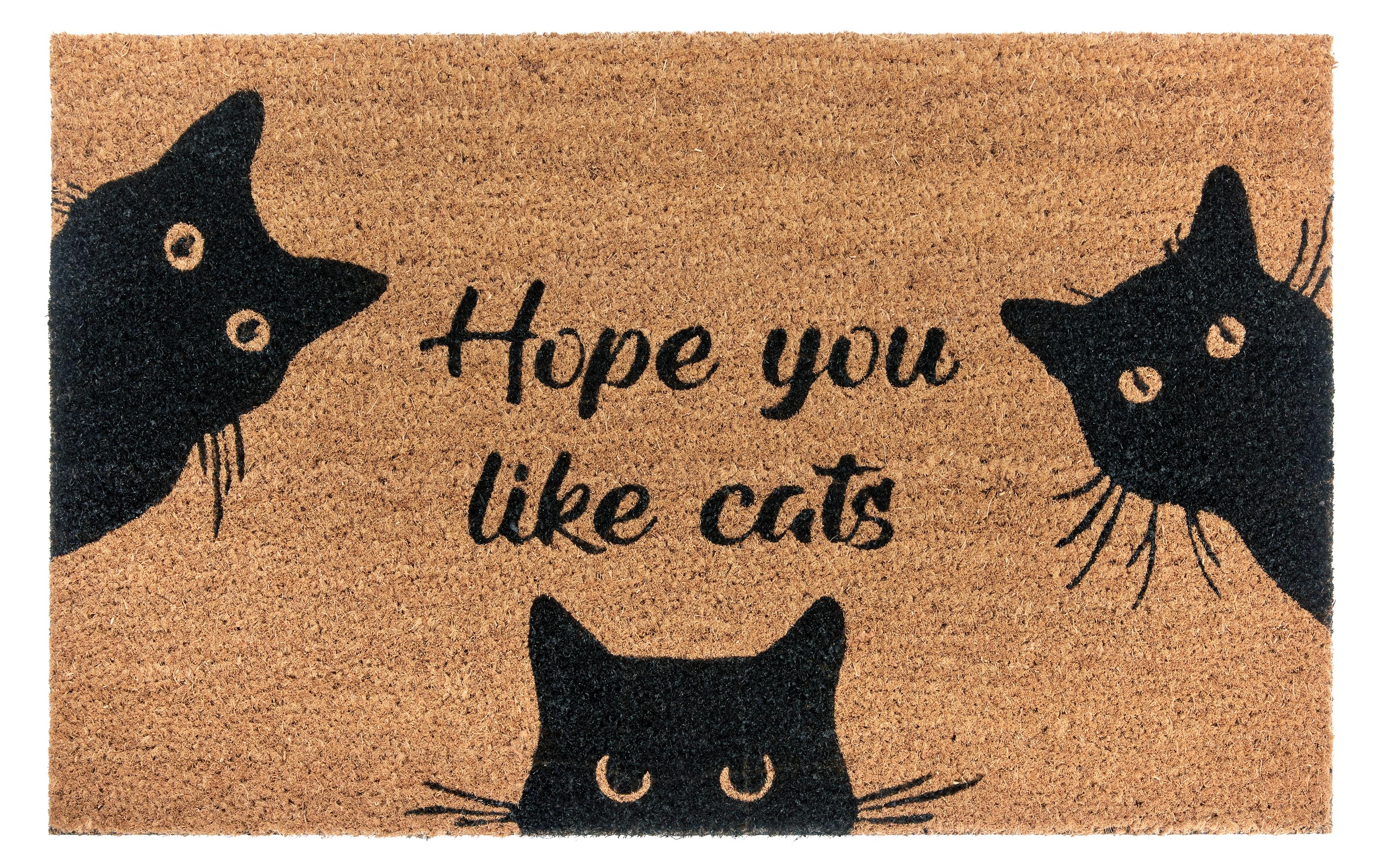 Hanse Home Fussmatte Hope you like cats 45 cm x 75 cm