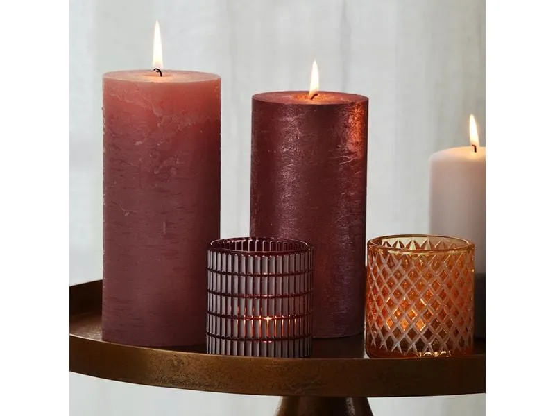 balthasar Windlicht Crystal 7.8 cm, Orange balthasar Windlicht Crystal 7.8 cm, Orange