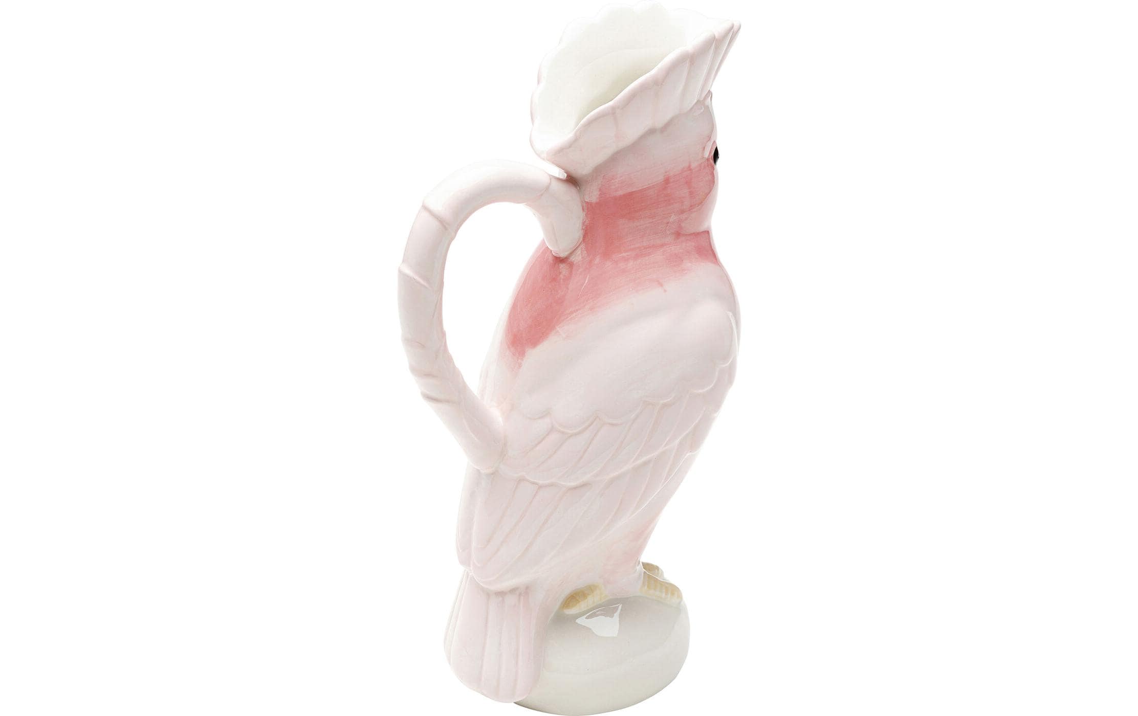 Kare Karaffe Exotic Bird 30 cm, 1 l, Rosa/Weiss
