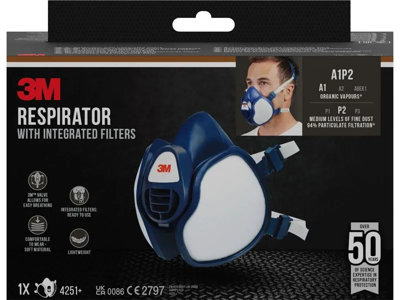 3M Atemschutzmaske 4251+ A1P2 3M Atemschutzmaske 4251+ A1P2