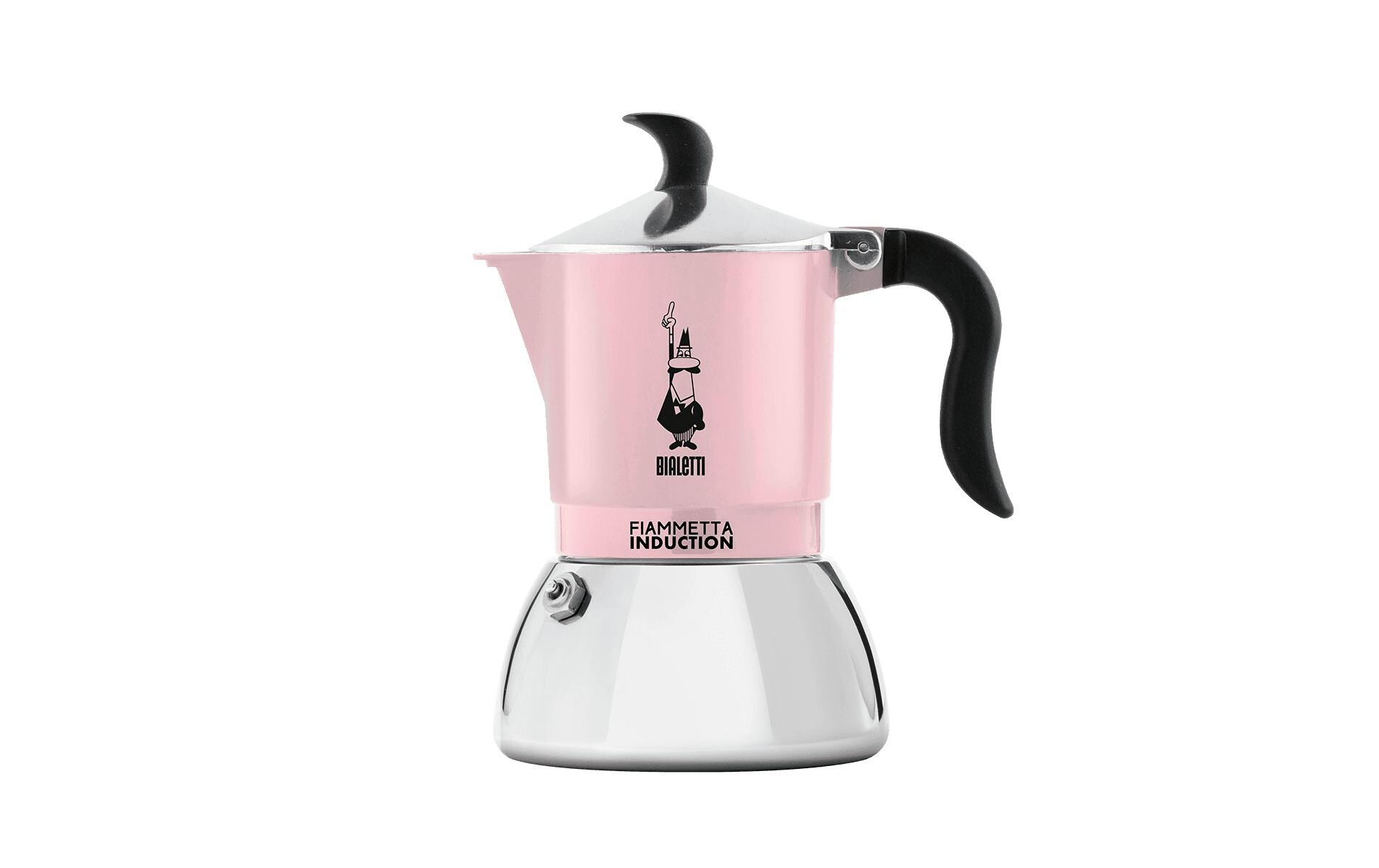 Bialetti Espressokocher Fiammetta Induction für 4 Tassen, Rosa