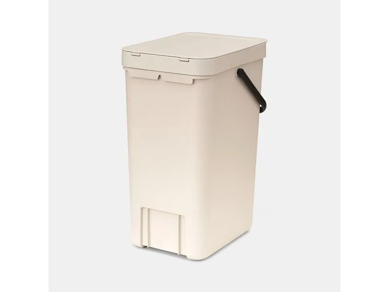 Brabantia Recyclingbehälter Sort & Go 16 l, Beige