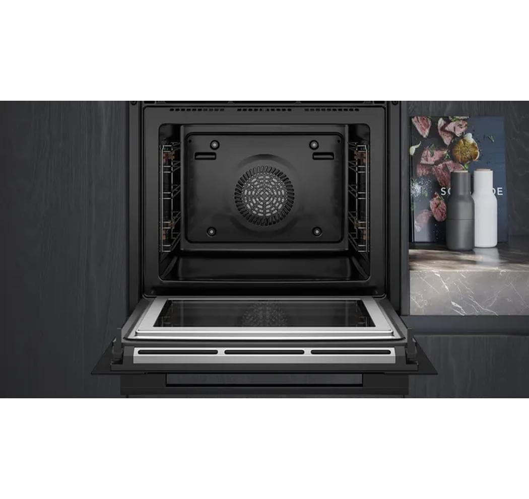 Siemens Einbaubackofen mit Mikrowelle iQ700 HM776G1B1B Schwarz